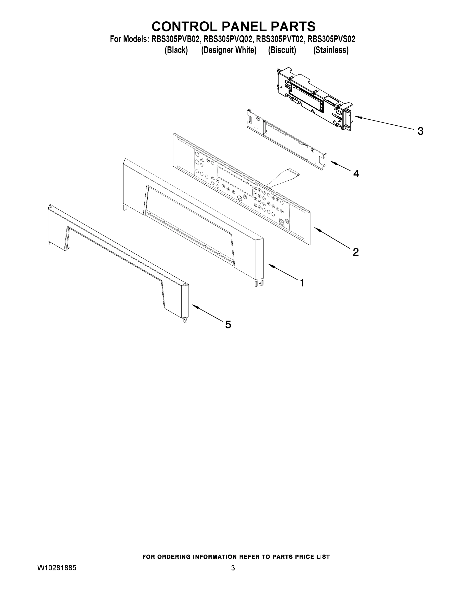 02 - CONTROL PANEL PARTS