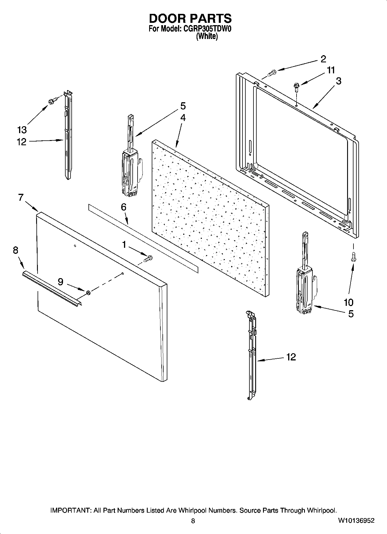 06 - DOOR PARTS, OPTIONAL PARTS (NOT INCLUDED)