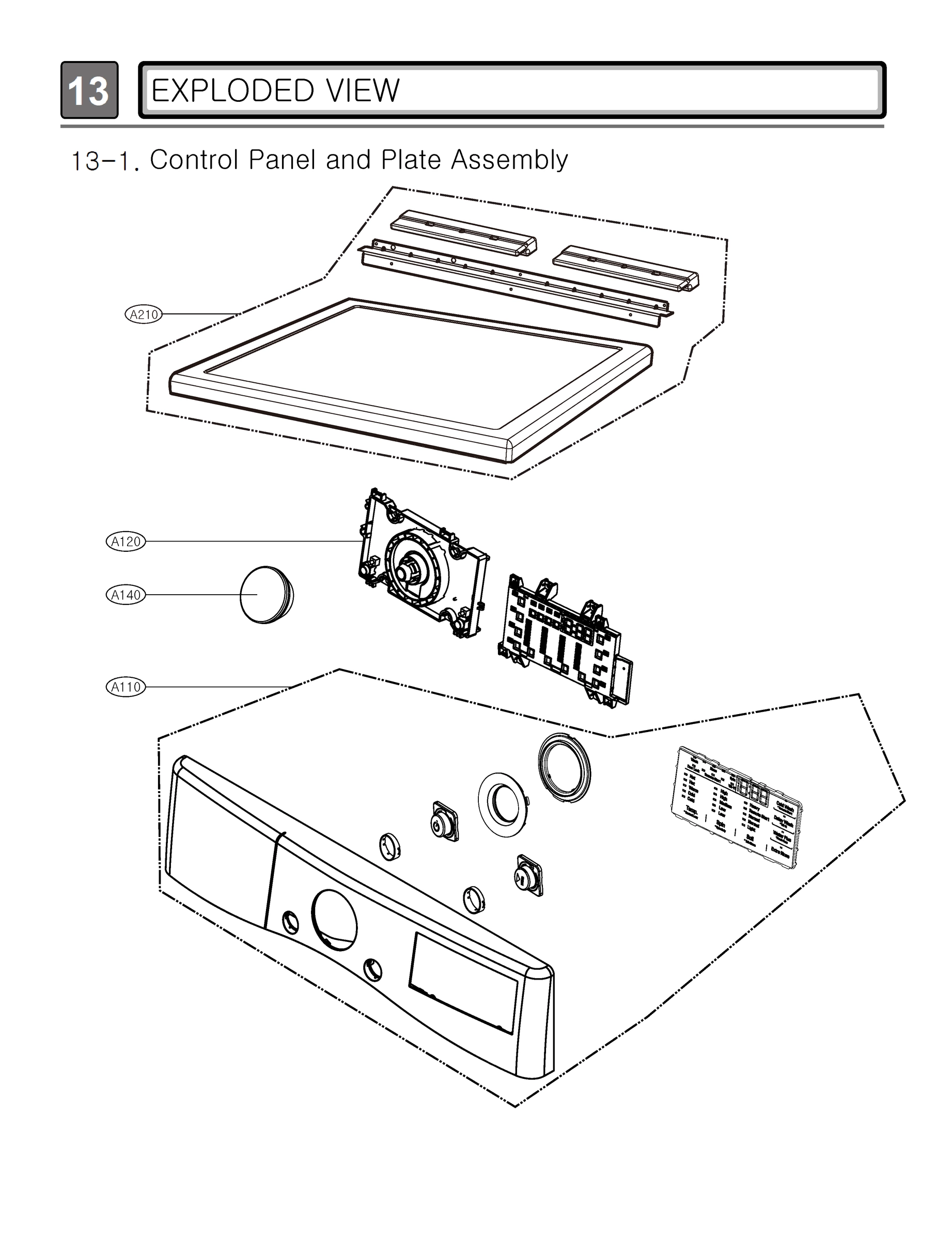 CONTROL PANEL AND PLATE ASSEMBLY