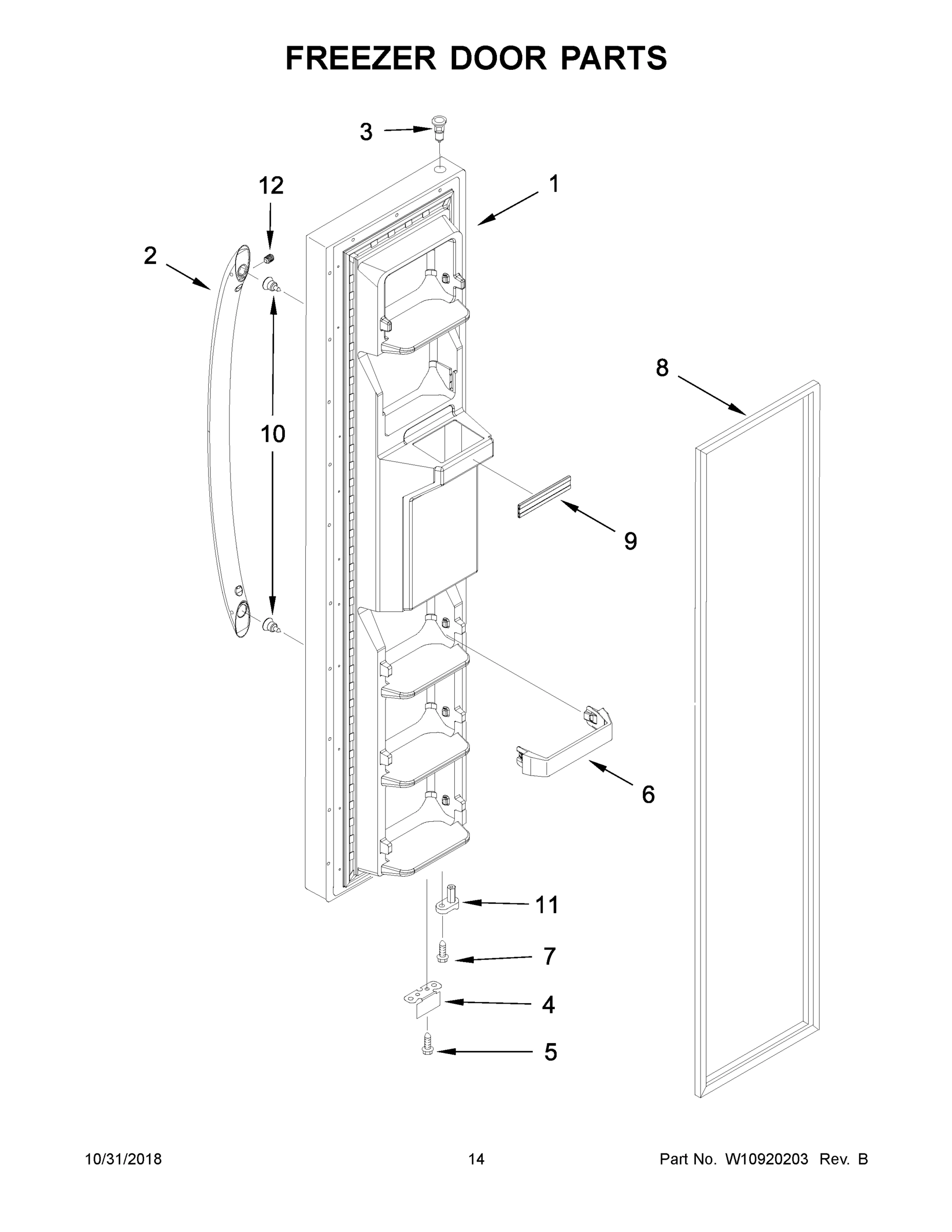 08 - FREEZER DOOR PARTS