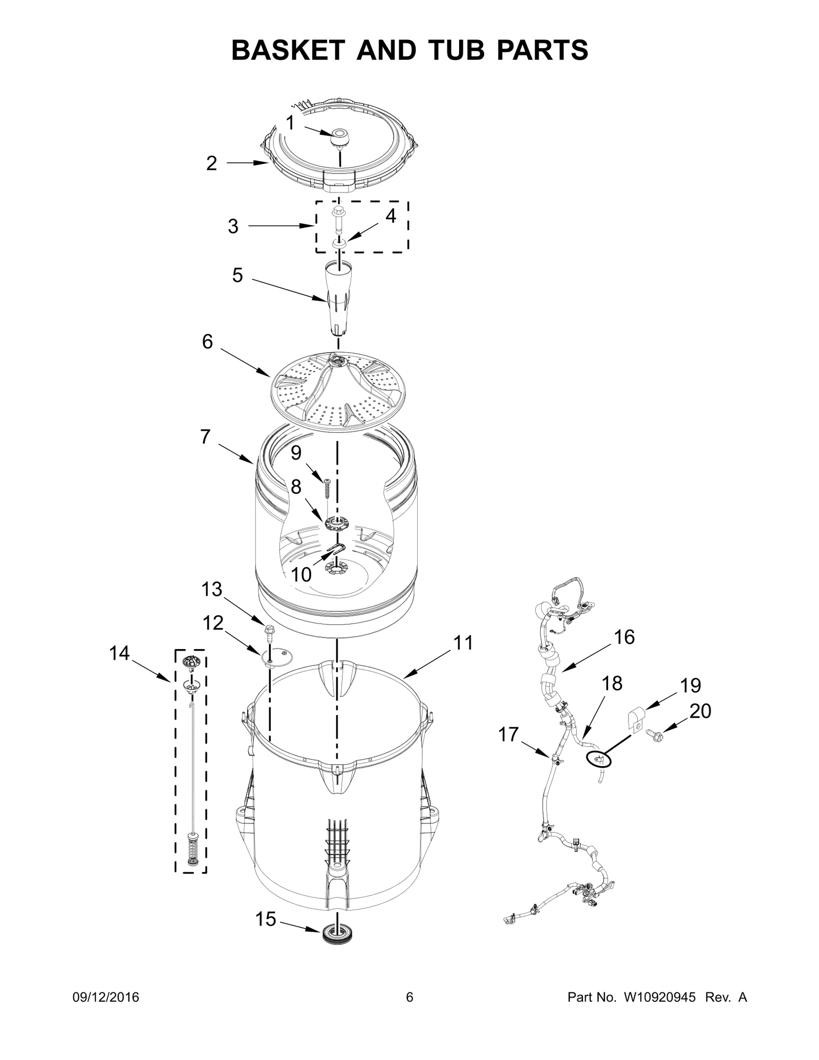 BASKET AND TUB PARTS