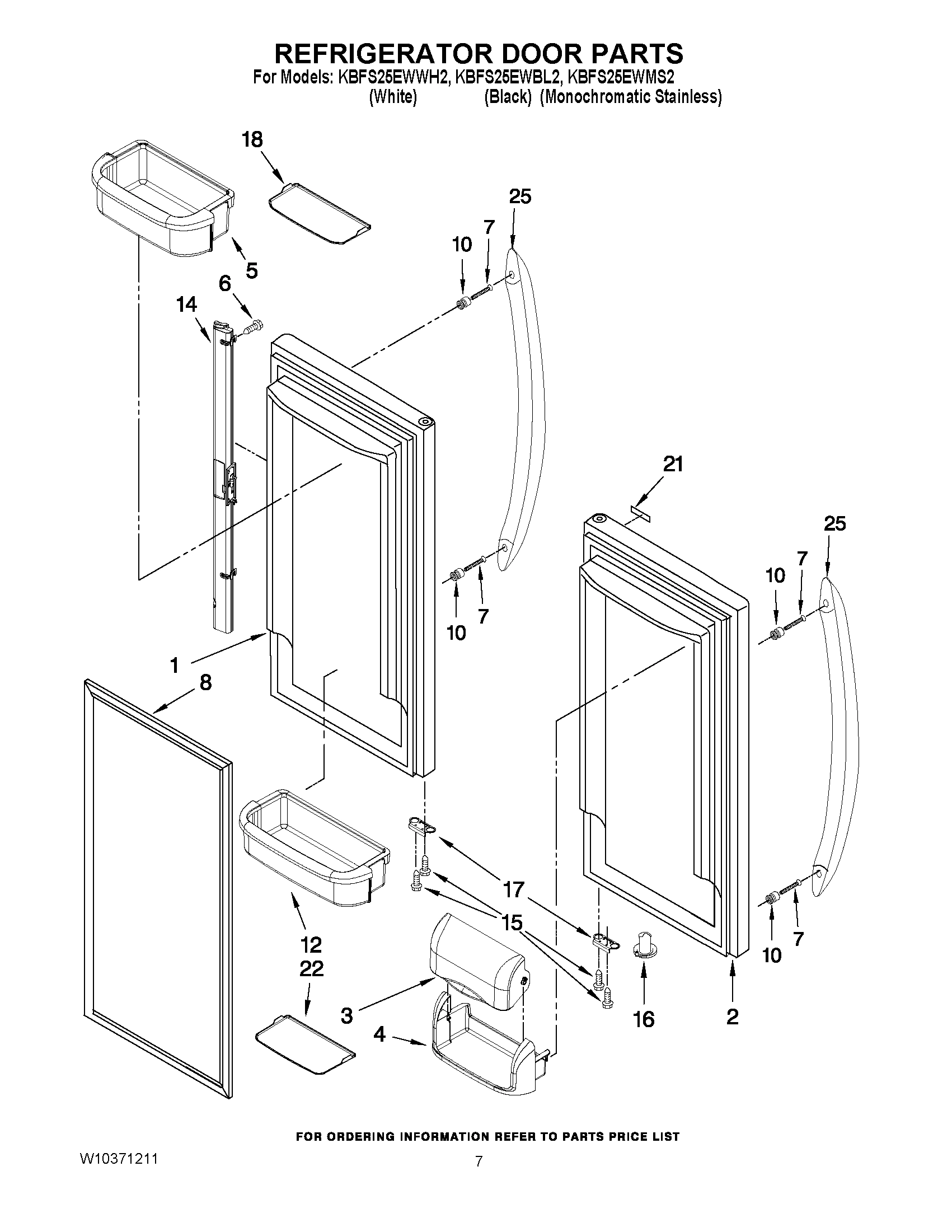 04 - REFRIGERATOR DOOR PARTS