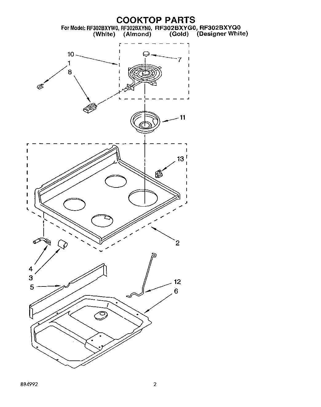 02 - COOKTOP, LIT/OPTIONAL