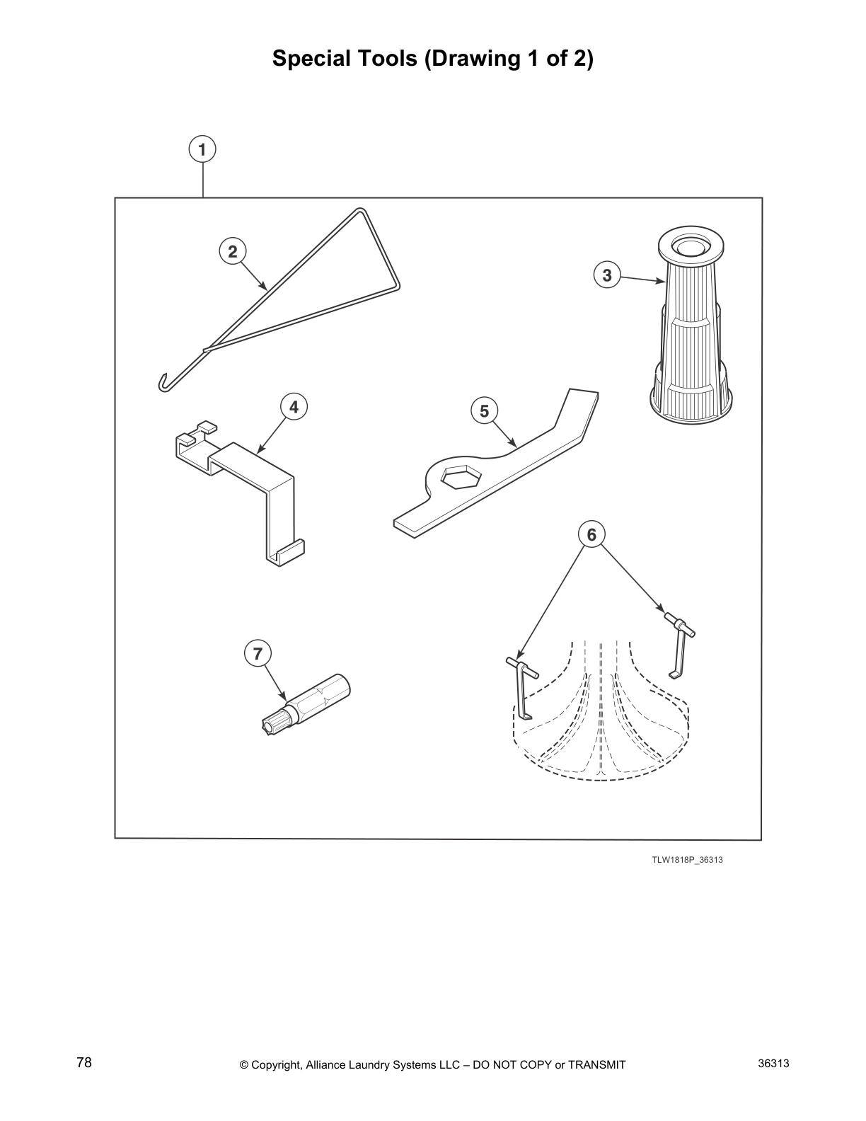 Special Tools (Drawing 1 of 2)