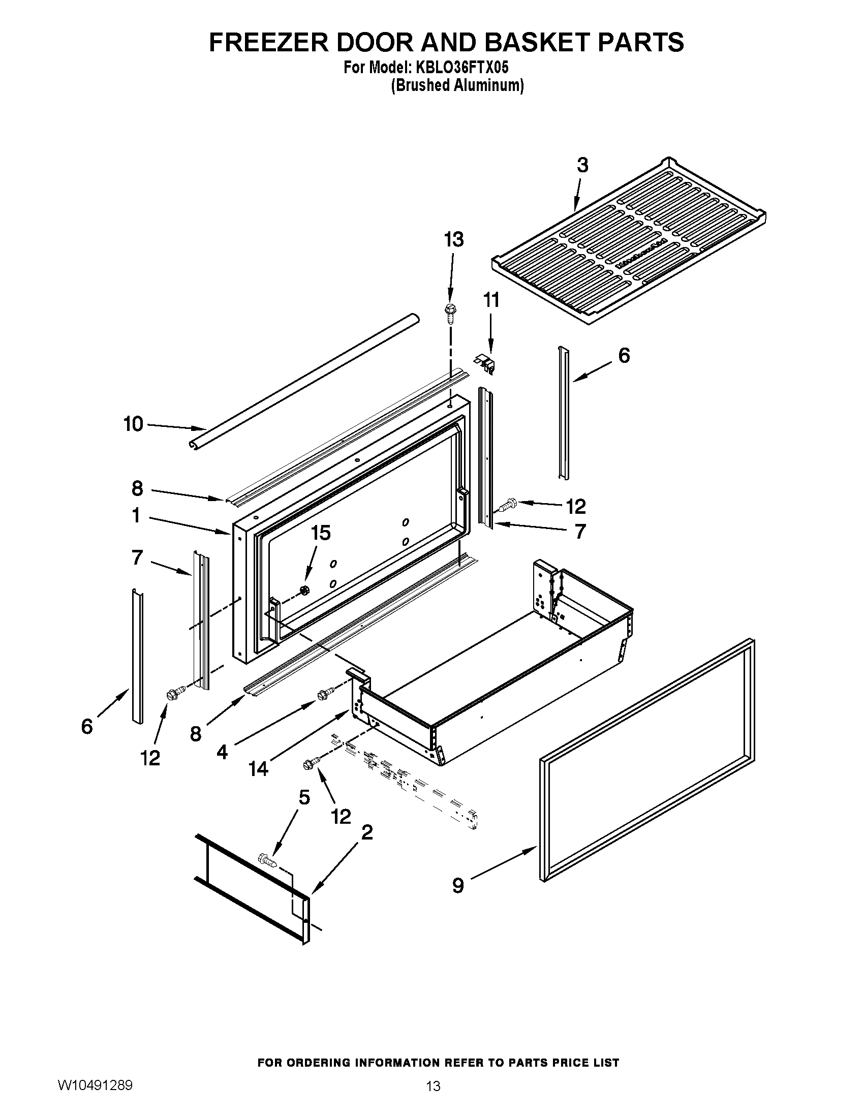 08 - FREEZER DOOR AND BASKET PARTS