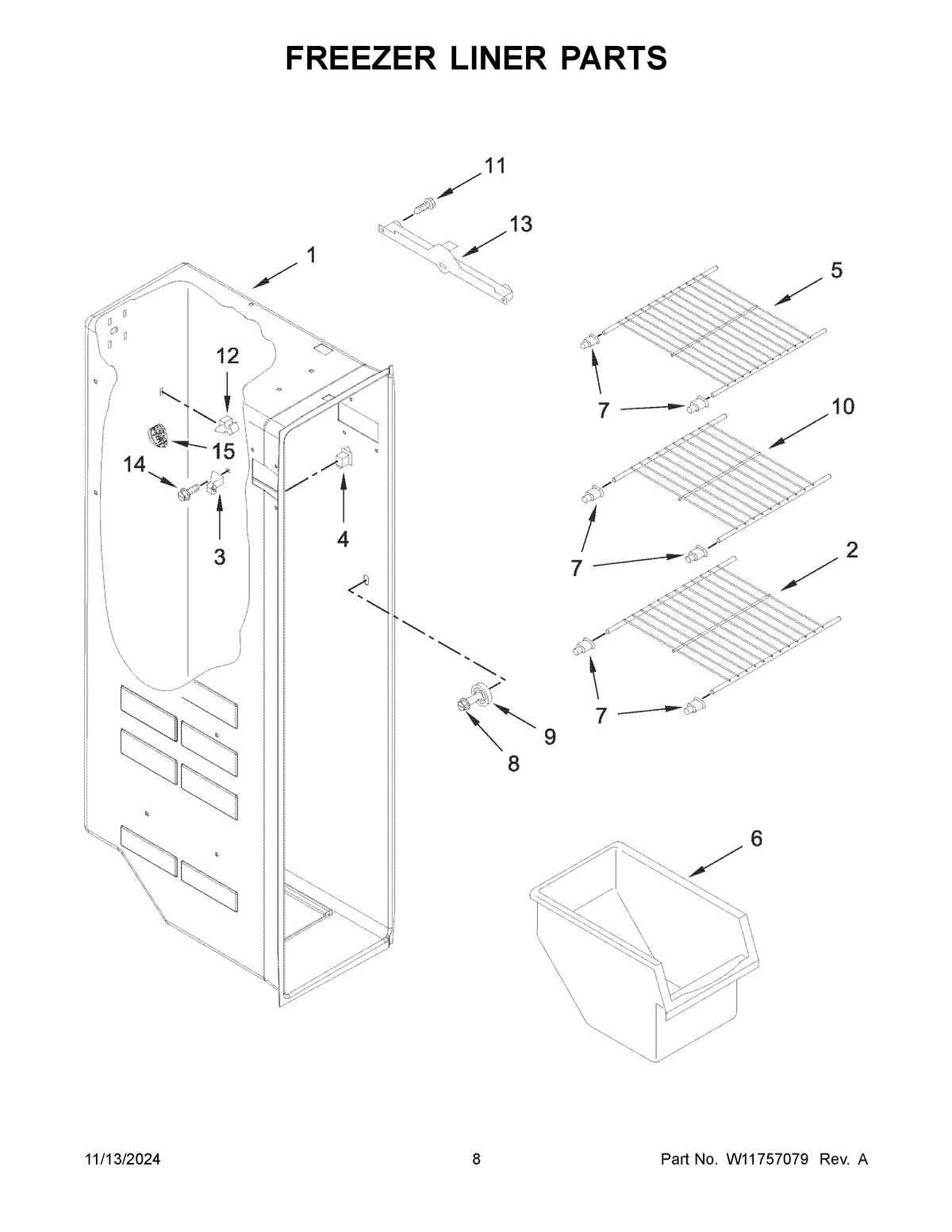 05 - FREEZER LINER PARTS