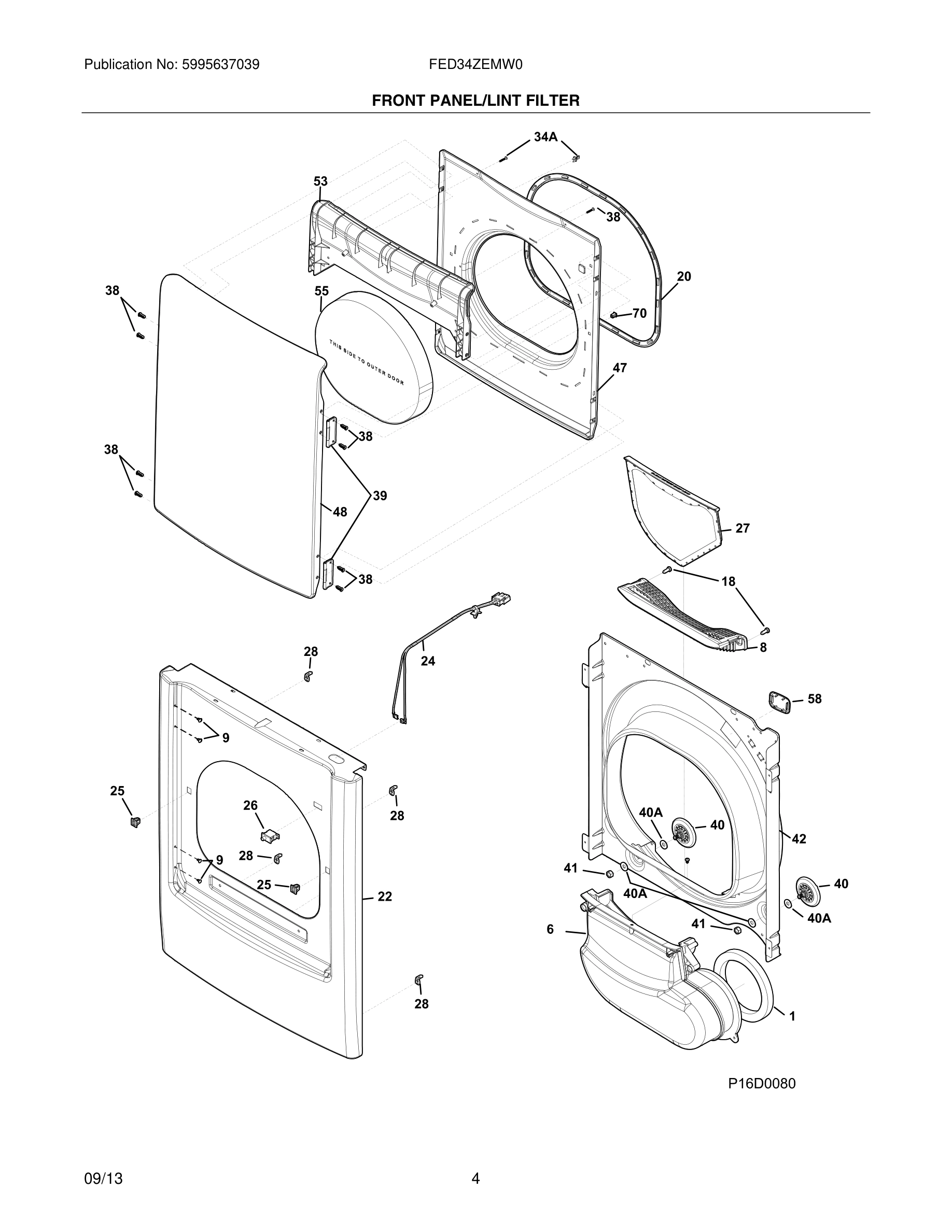 05 - FRONT PANEL/LINT FILTER