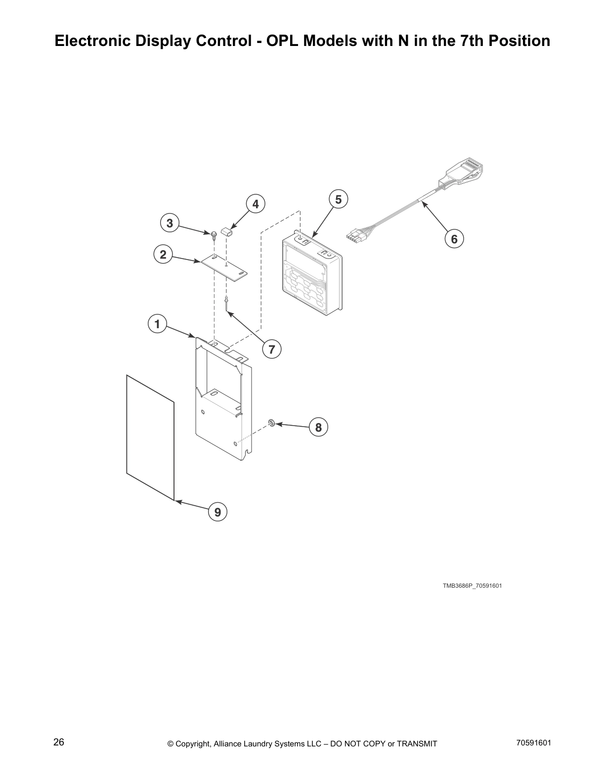 Electronic Display Control - OPL Models with N in the 7th Position