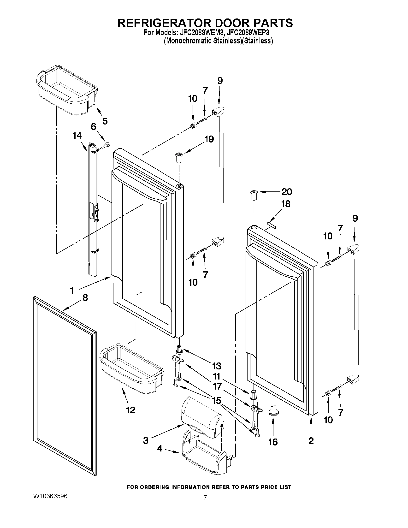 04 - REFRIGERATOR DOOR PARTS