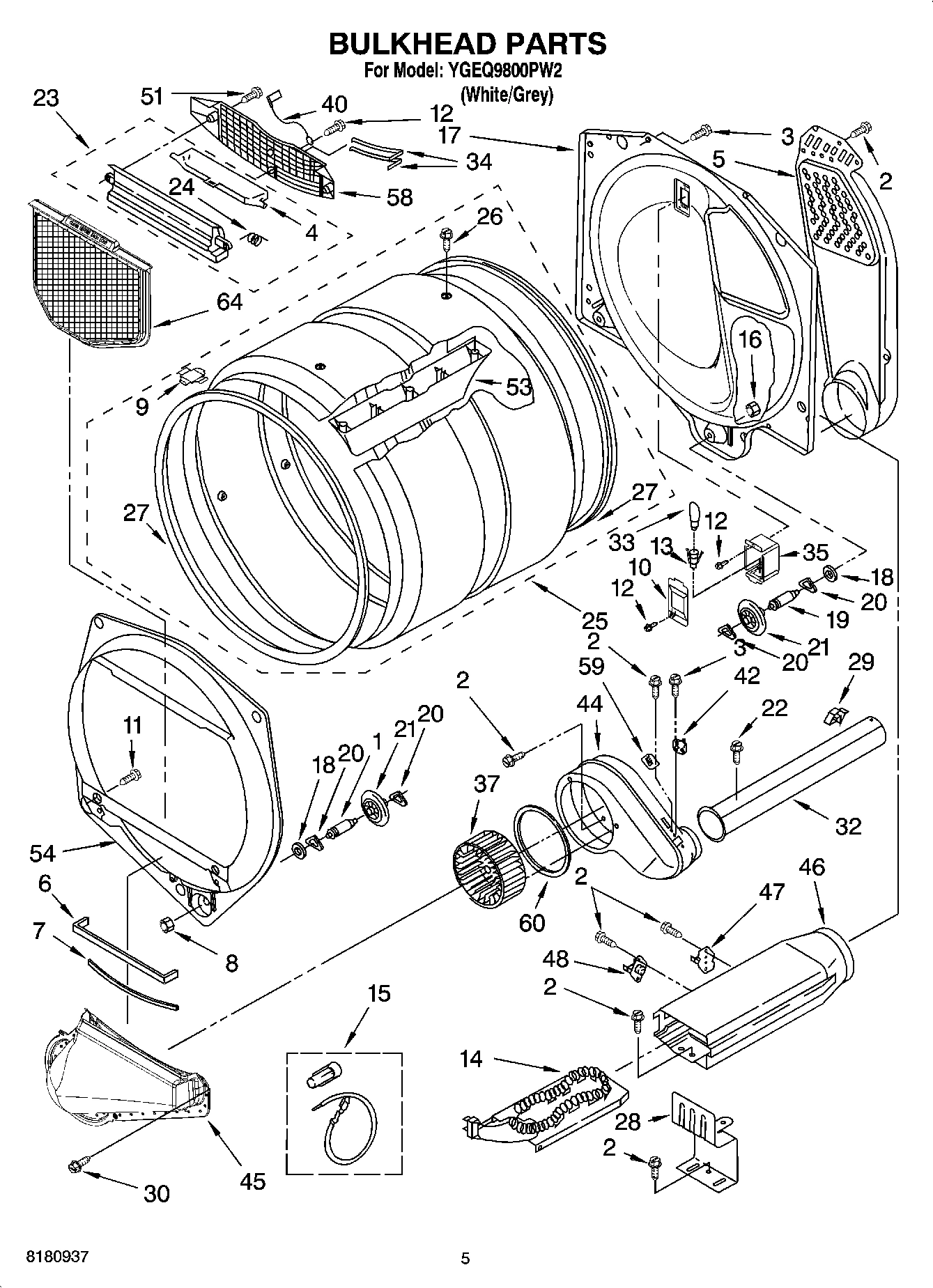 03 - BULKHEAD PARTS, OPTIONAL PARTS (NOT INCLUDED)