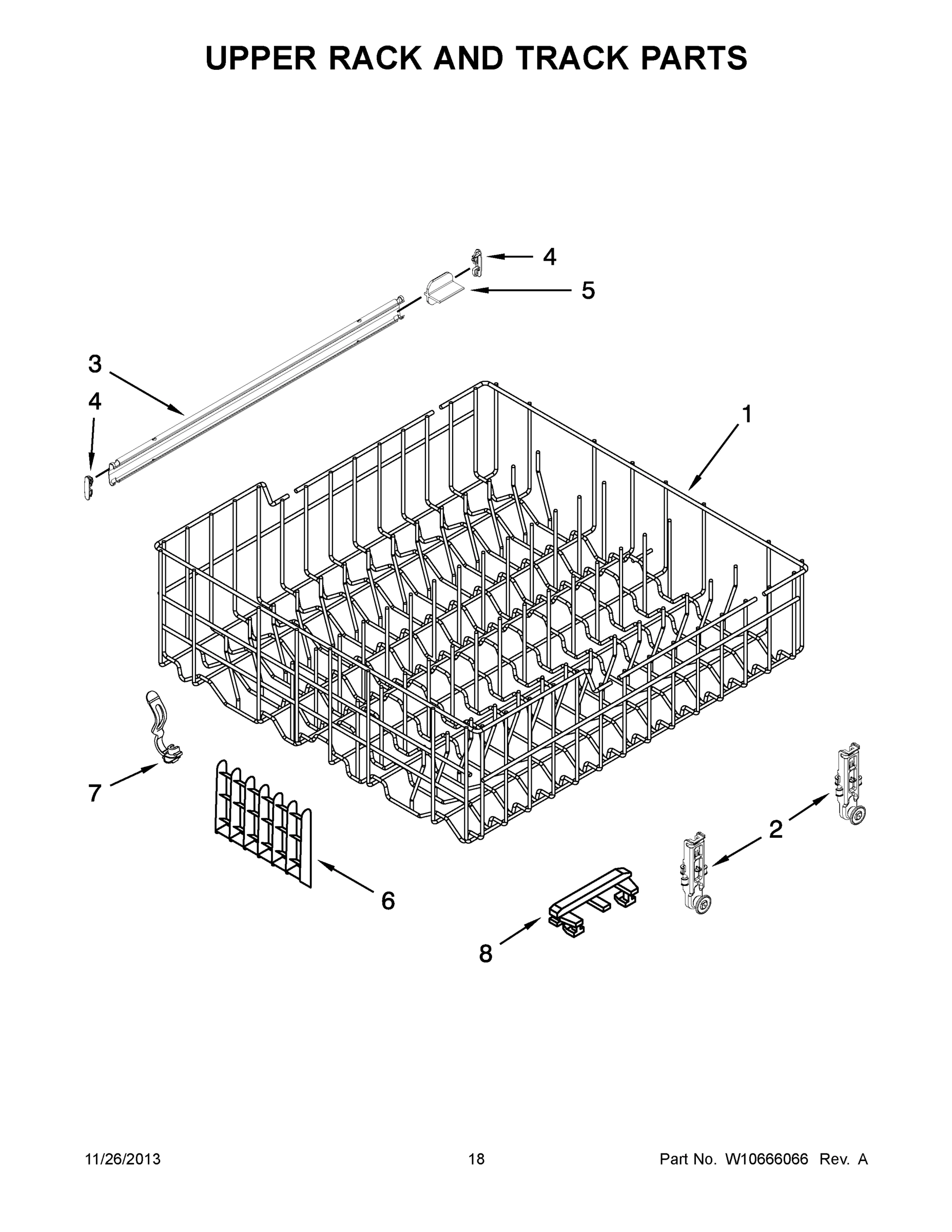 10 - UPPER RACK AND TRACK PARTS
