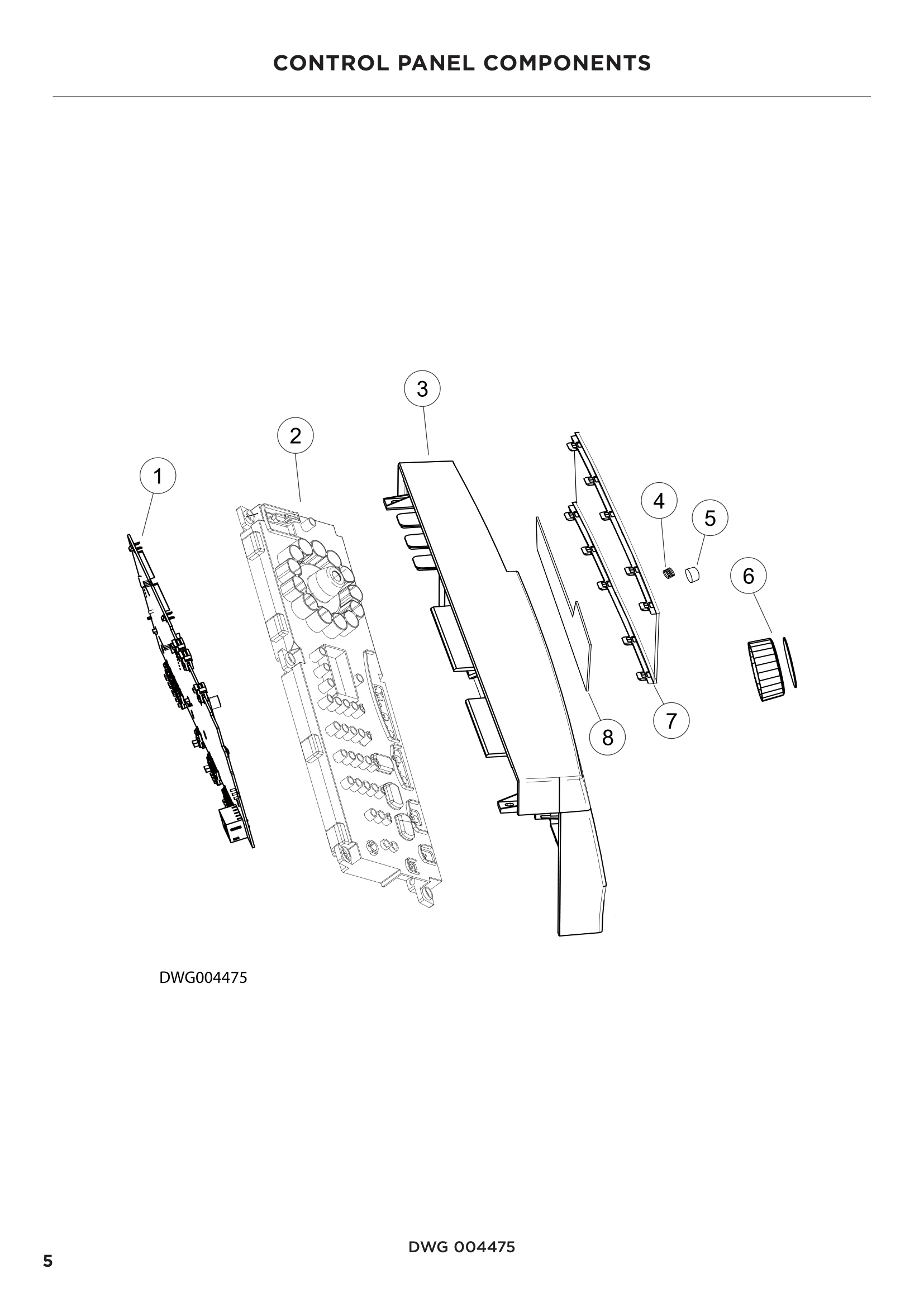 CONTROL PANEL COMPONENTS