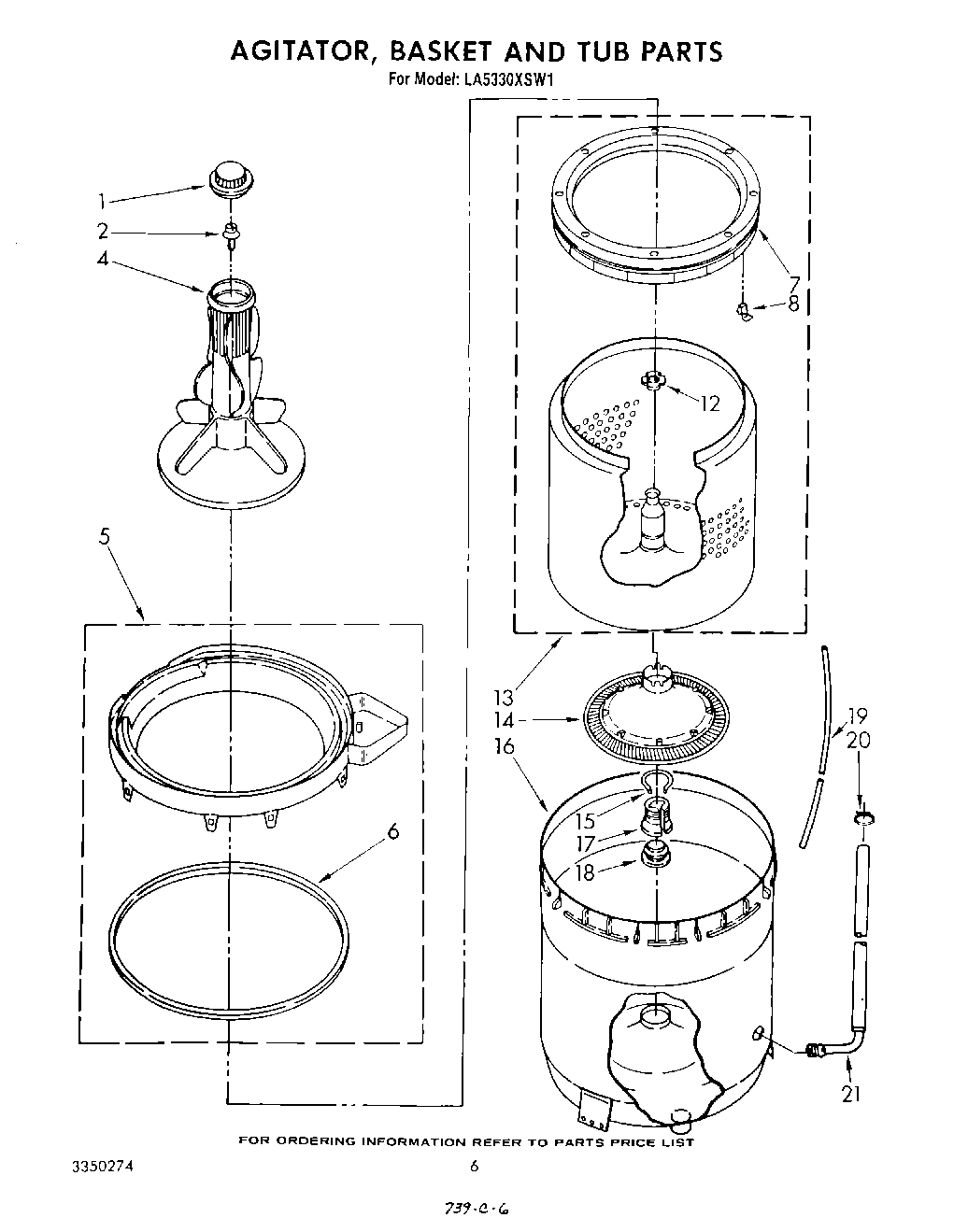 04 - AGITATOR, BASKET AND TUB