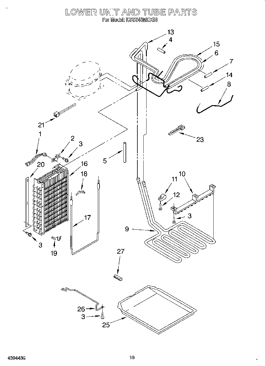 13 - LOWER UNIT AND TUBE