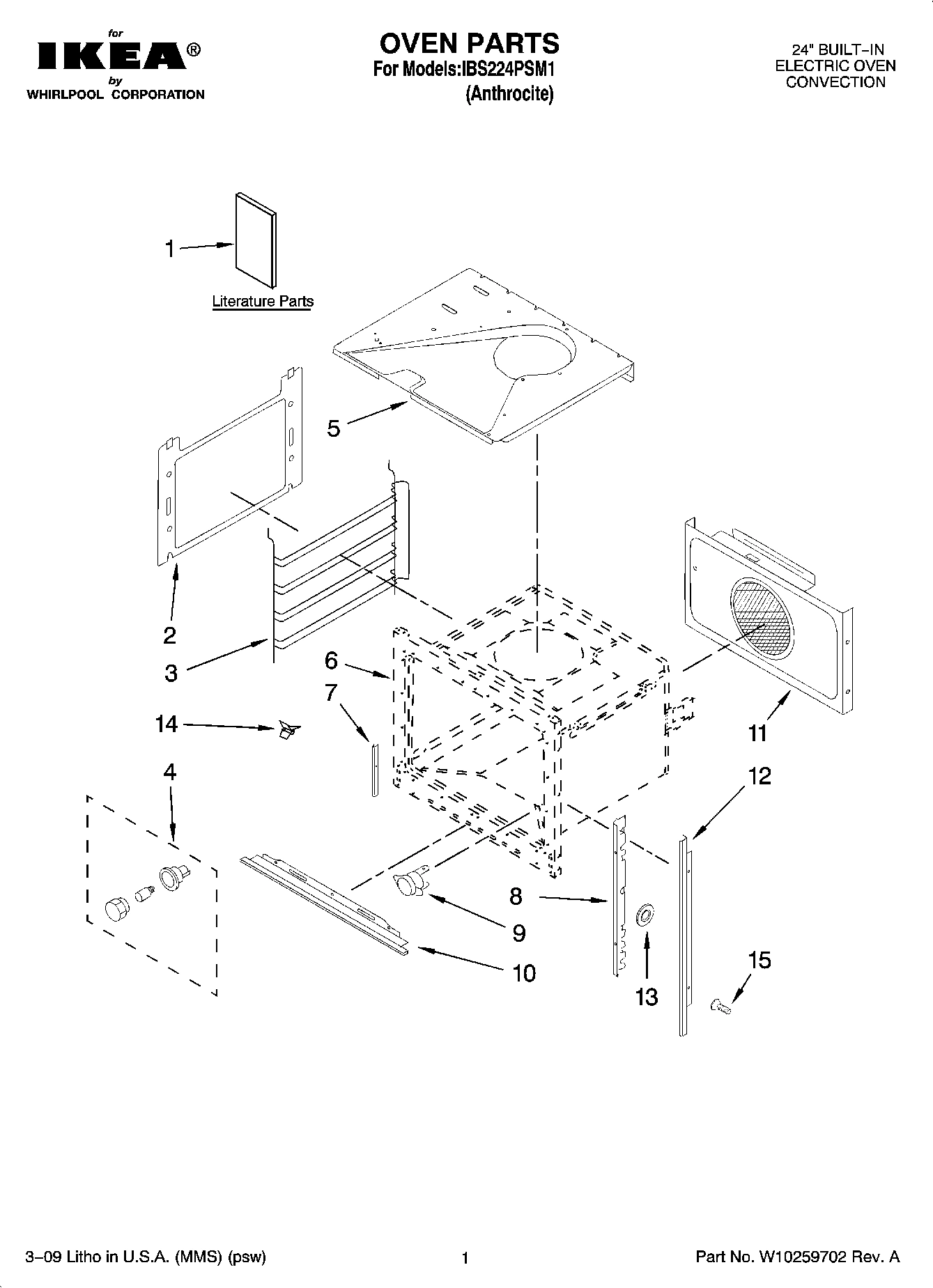 01 - OVEN PARTS
