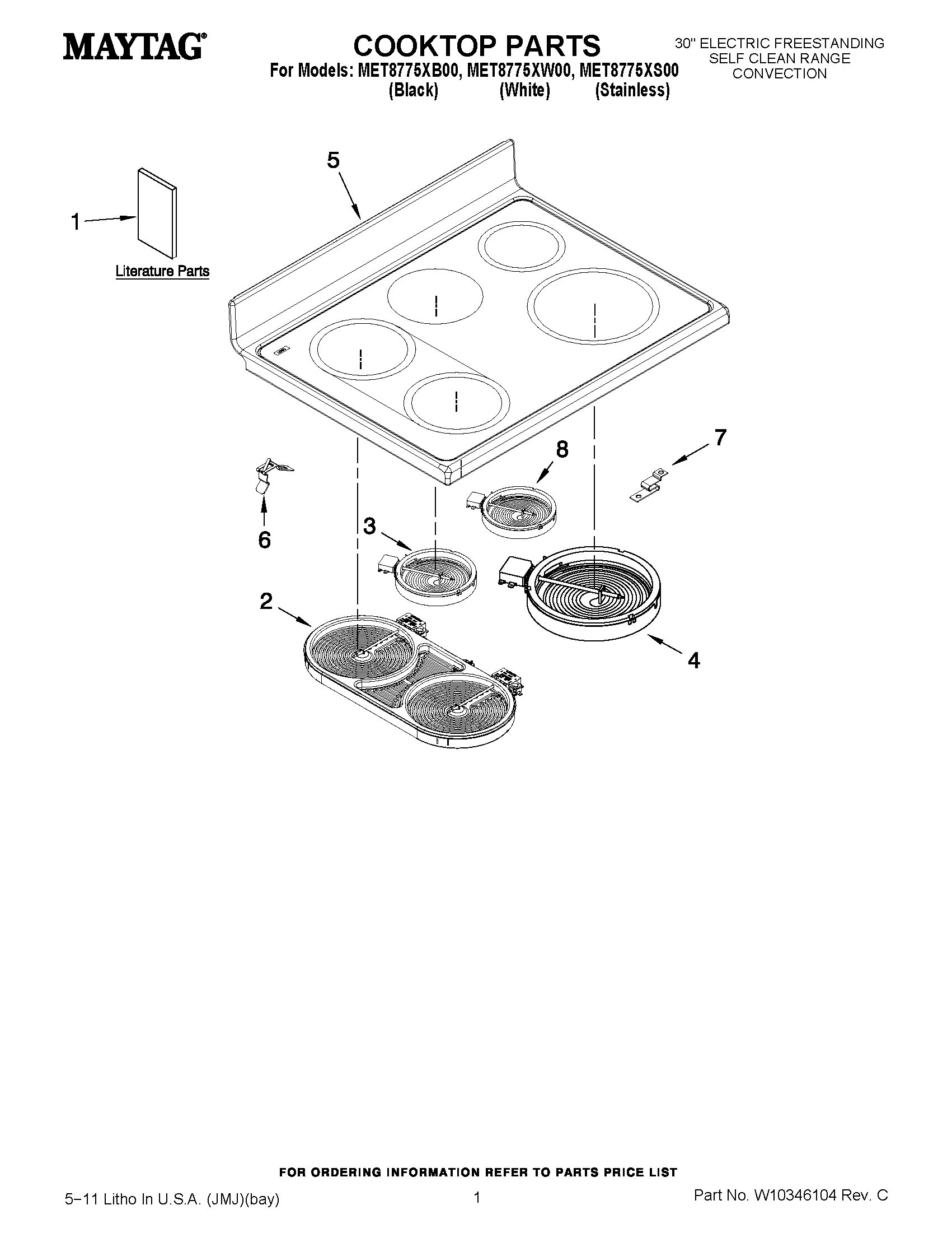 01 - COOKTOP PARTS