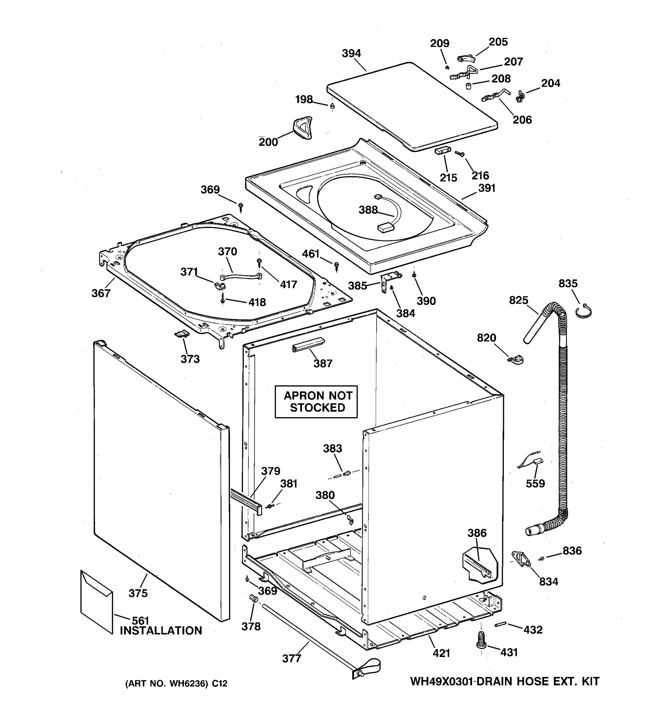 CABINET, COVER & FRONT PANEL