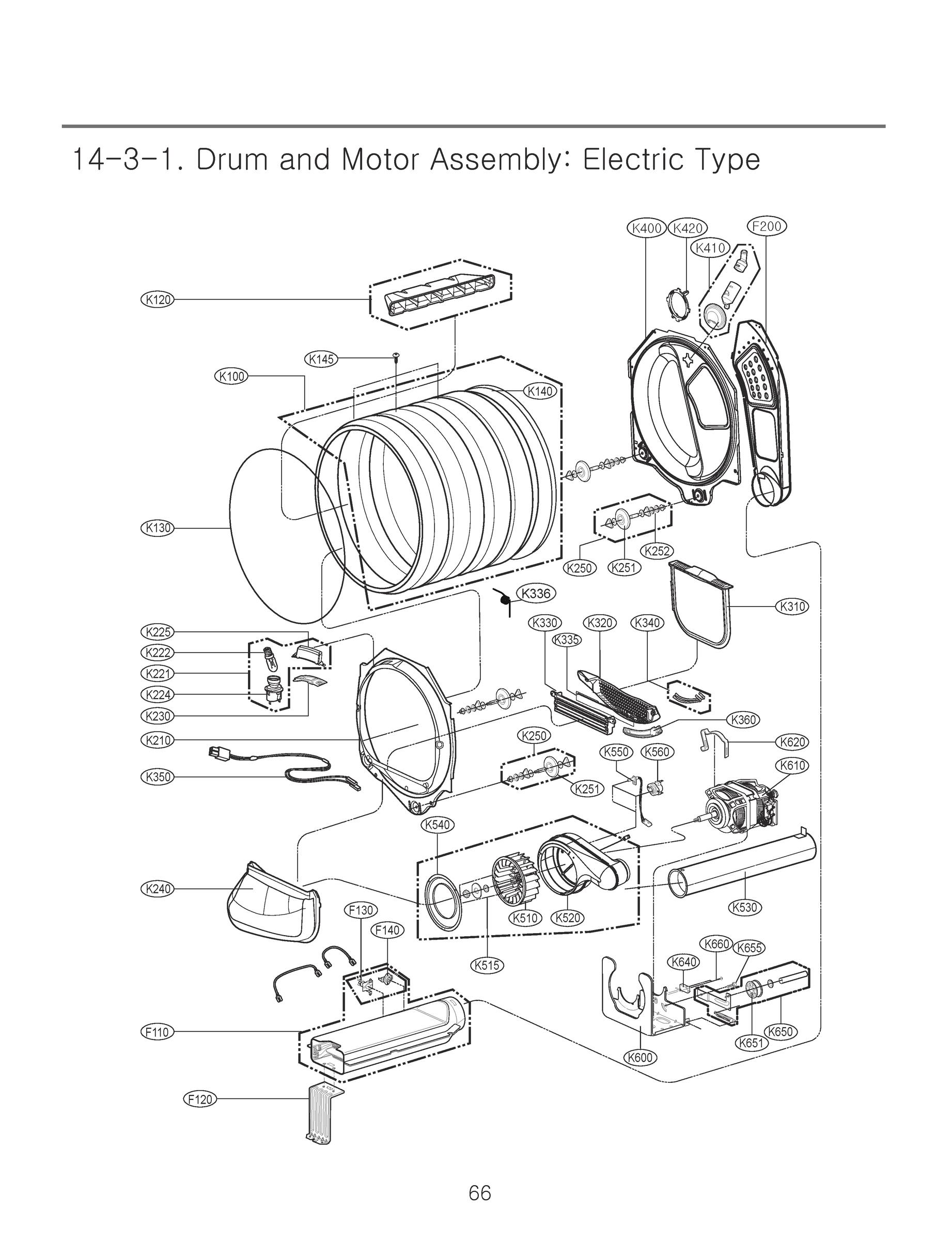 DRUM AND MOTOR ASSEMBLY