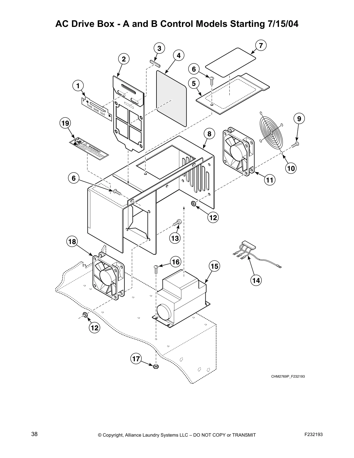 AC Drive Box - A and B Control Models Starting 7/15/04