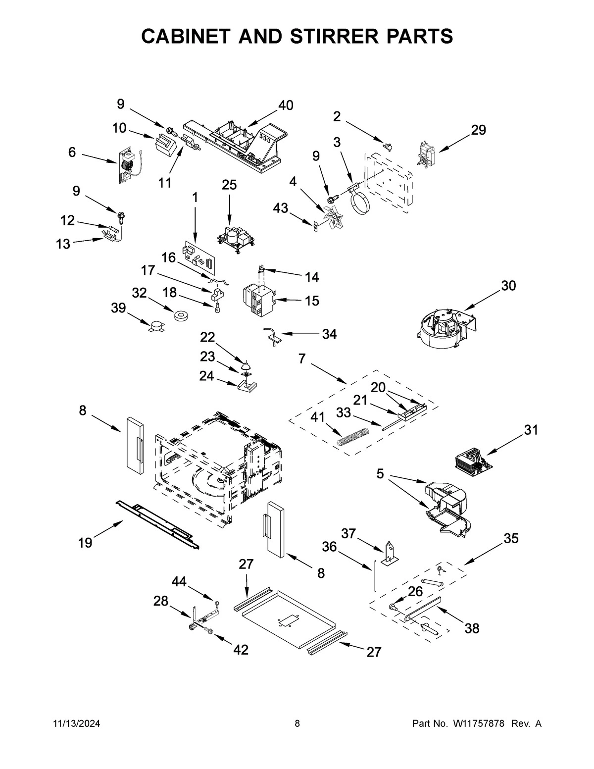 05 - CABINET AND STIRRER PARTS