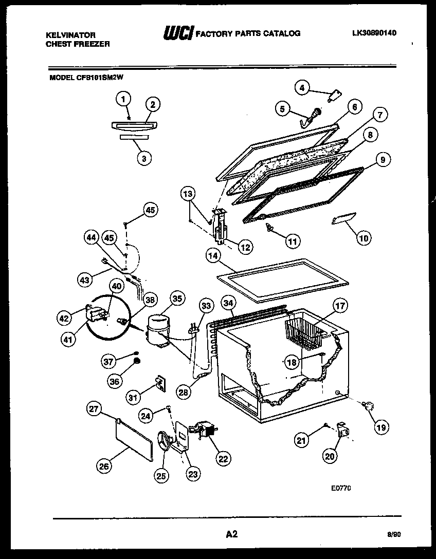 02 - CHEST FREEZER PARTS