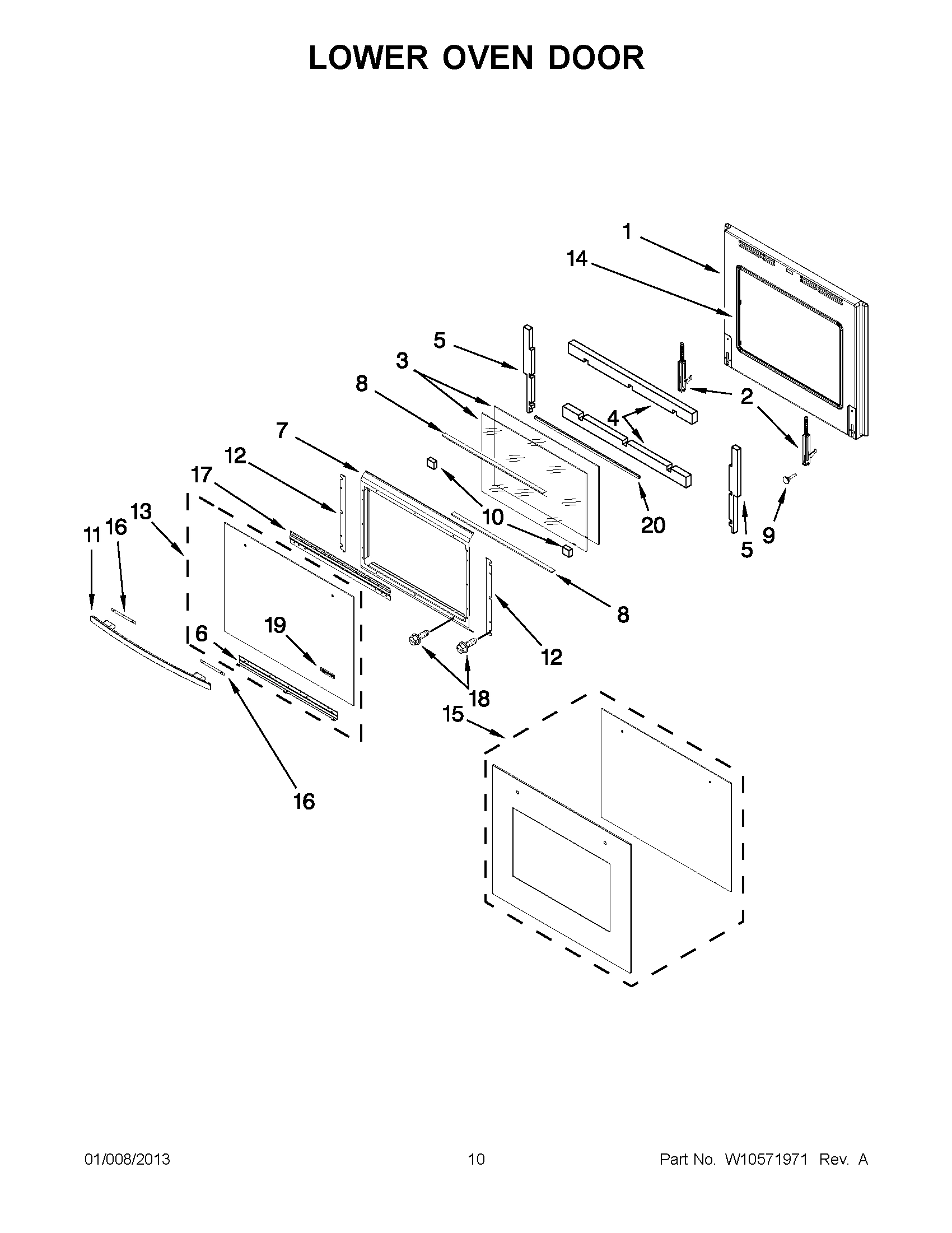 05 - LOWER OVEN DOOR