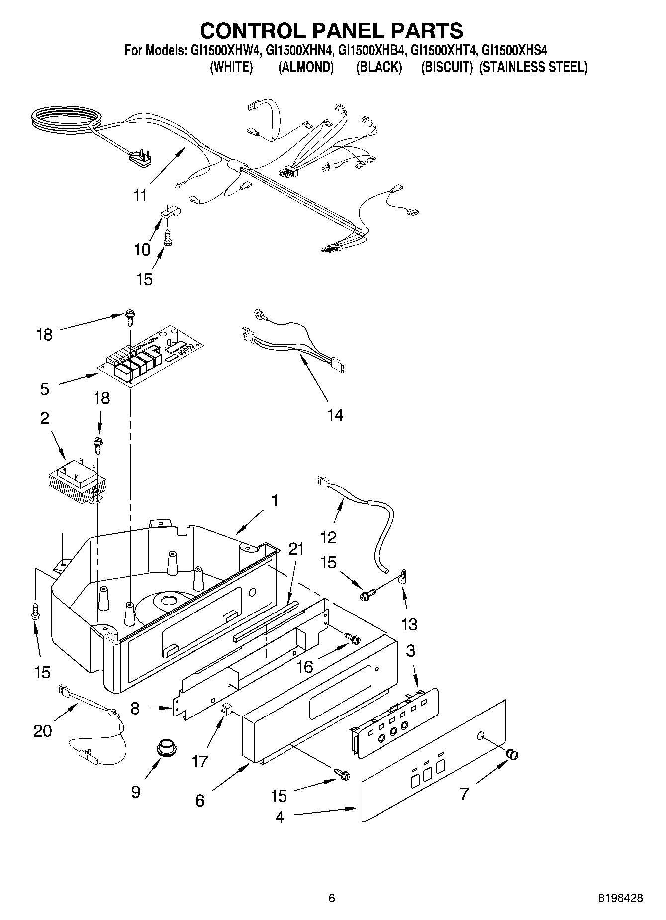 04 - CONTROL PANEL PARTS