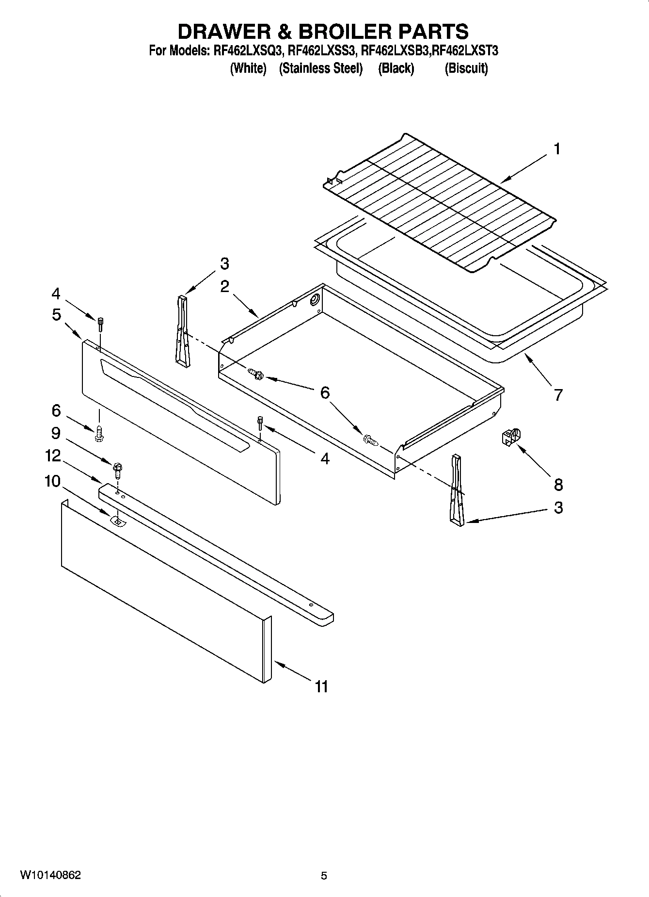 04 - DRAWER & BROILER PARTS