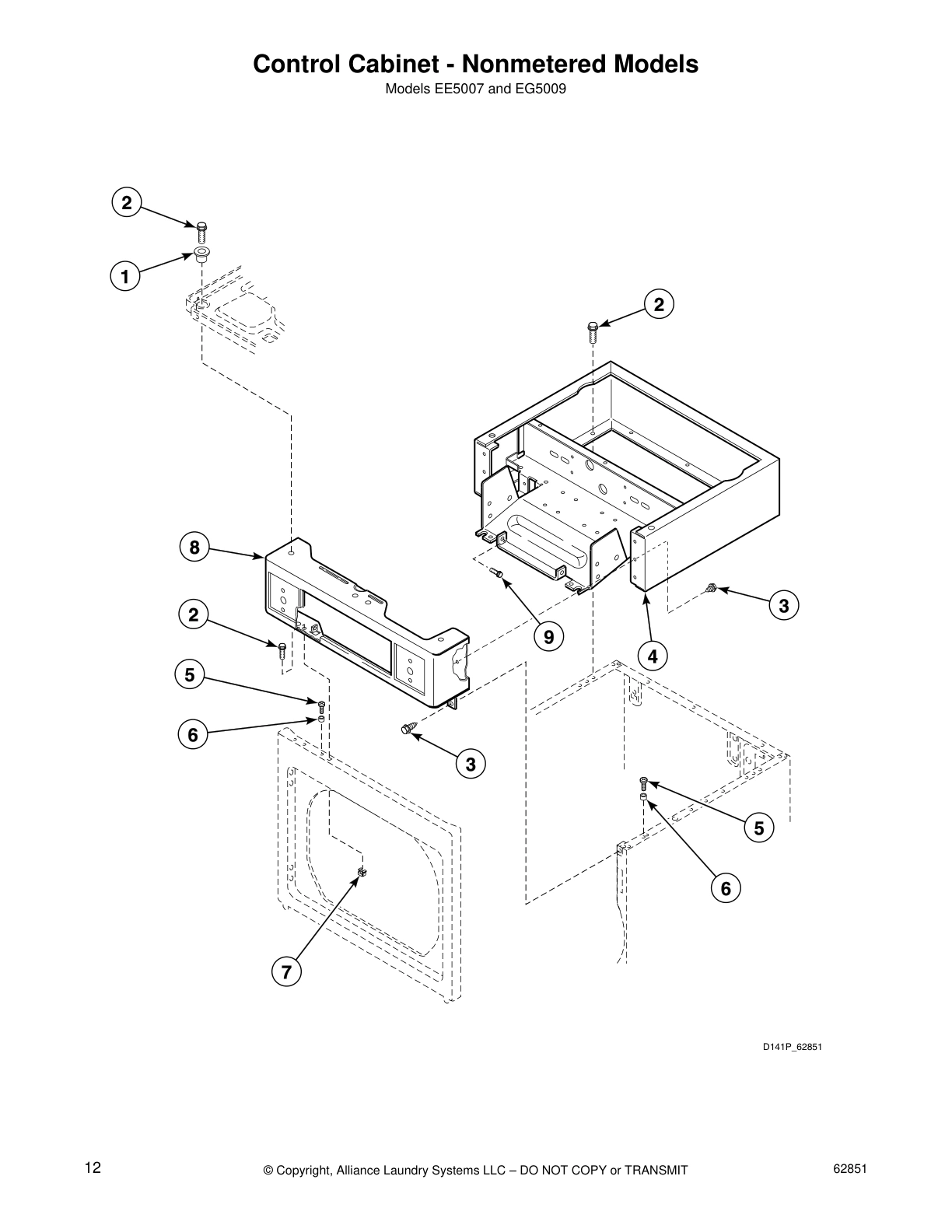 Control Cabinet - Nonmetered Models