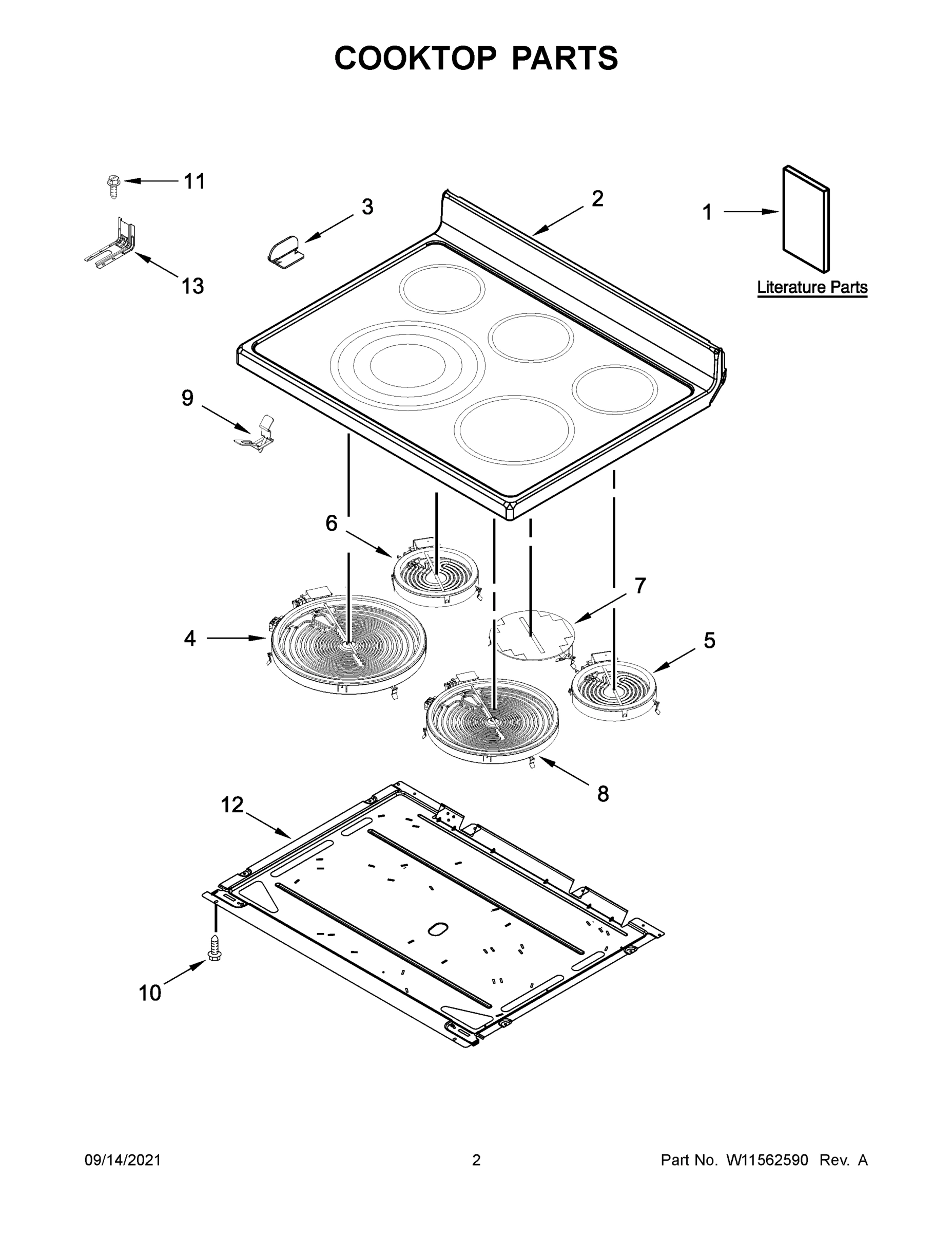 02 - COOKTOP PARTS