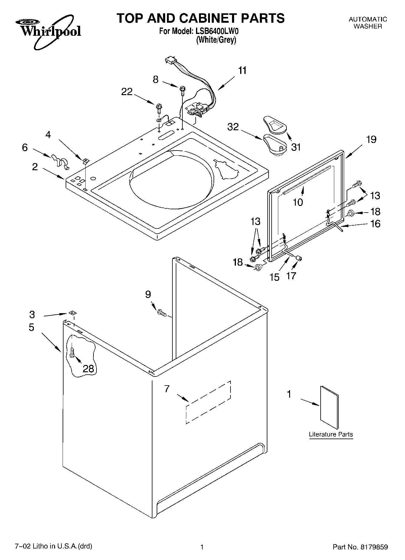 01 - TOP AND CABINET, LITERATURE