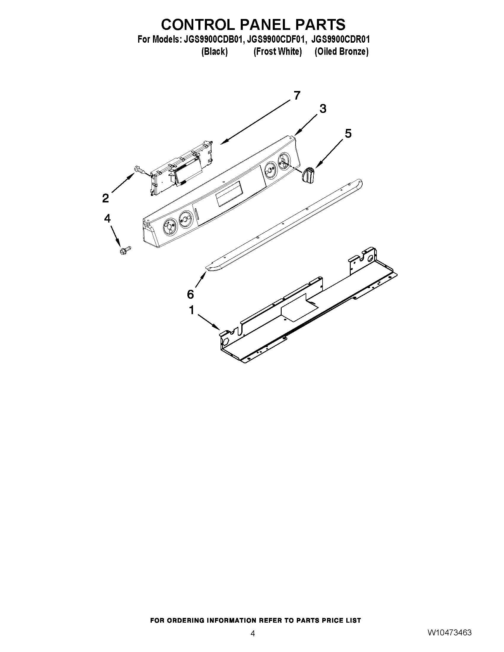 03 - CONTROL PANEL PARTS