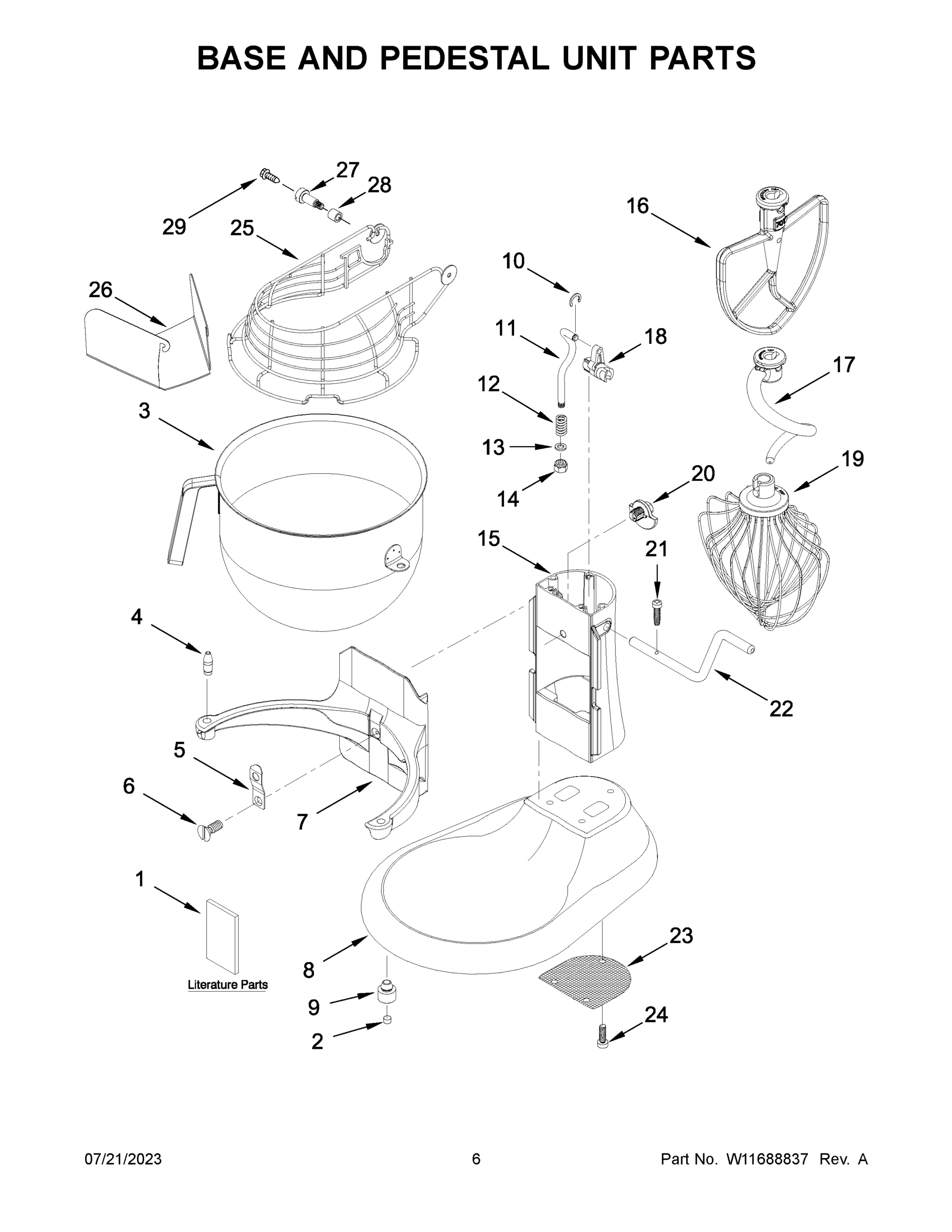 04 - BASE AND PEDESTAL UNIT PARTS