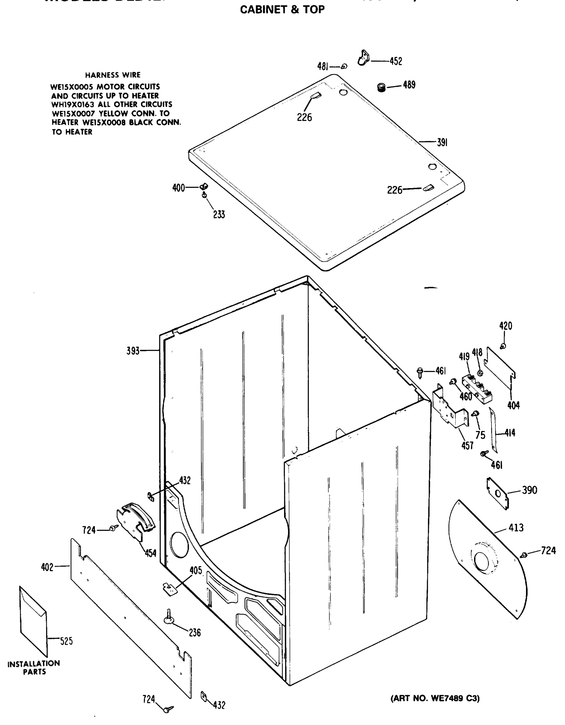 CABINET & TOP