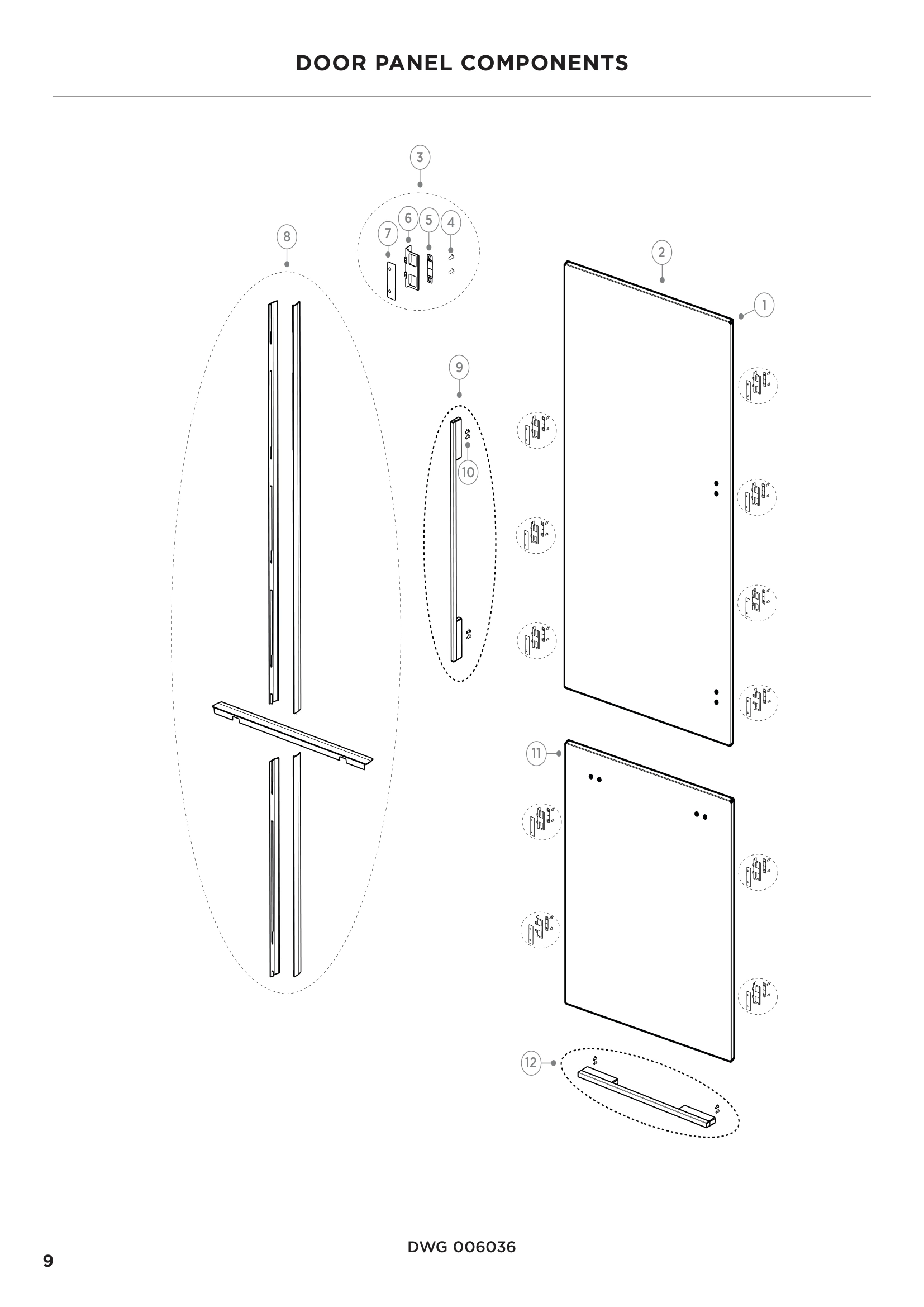 DOOR PANEL COMPONENTS