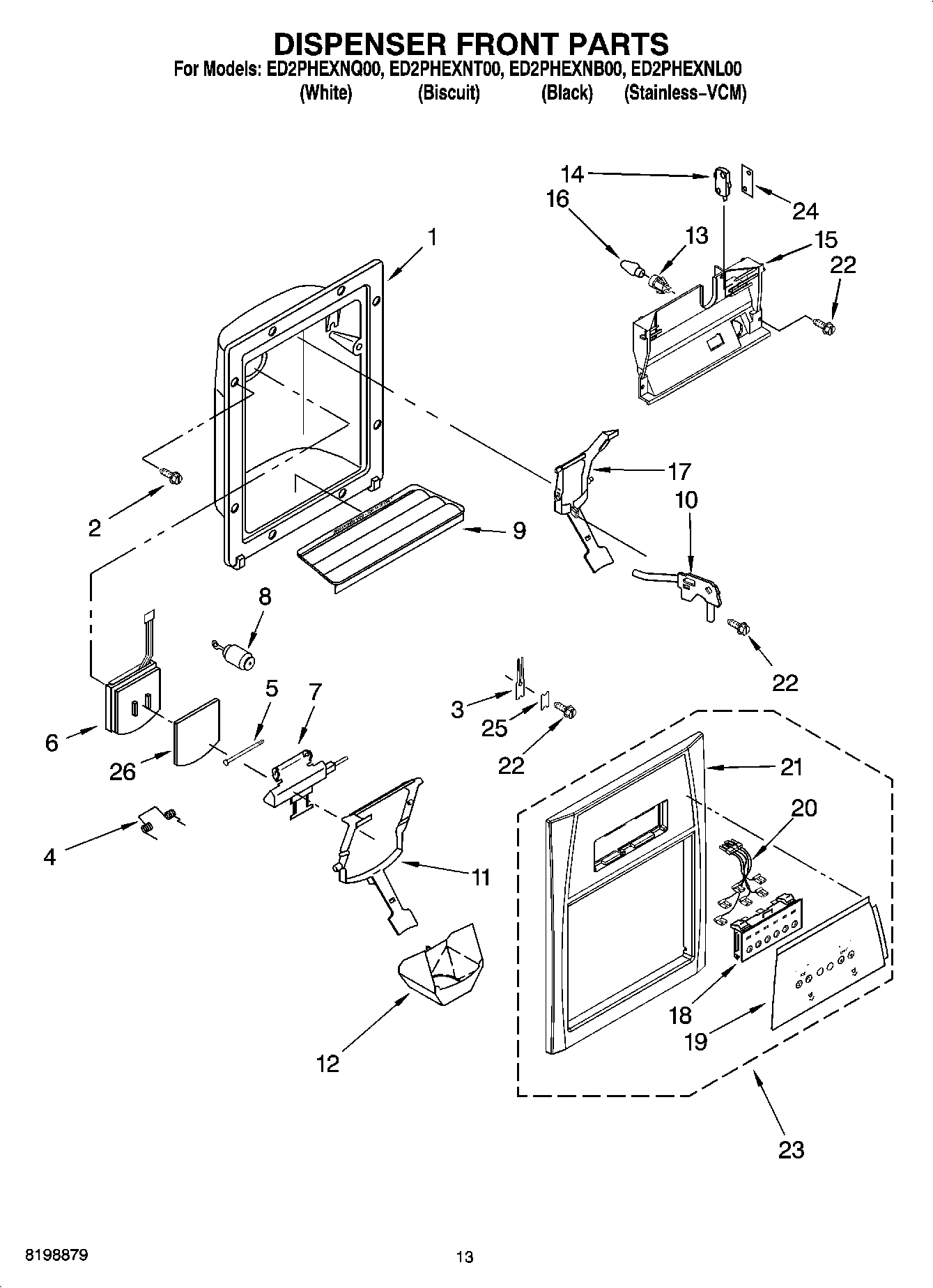 08 - DISPENSER FRONT PARTS