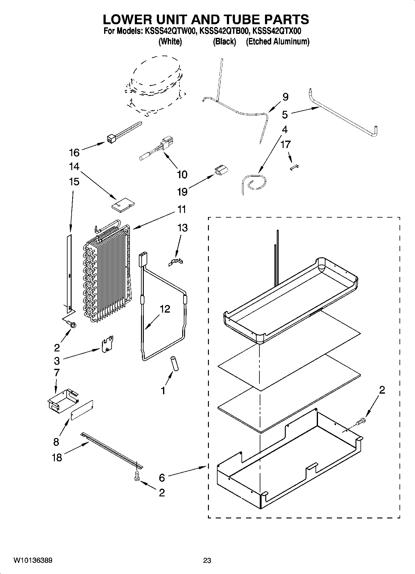 14 - LOWER UNIT AND TUBE PARTS