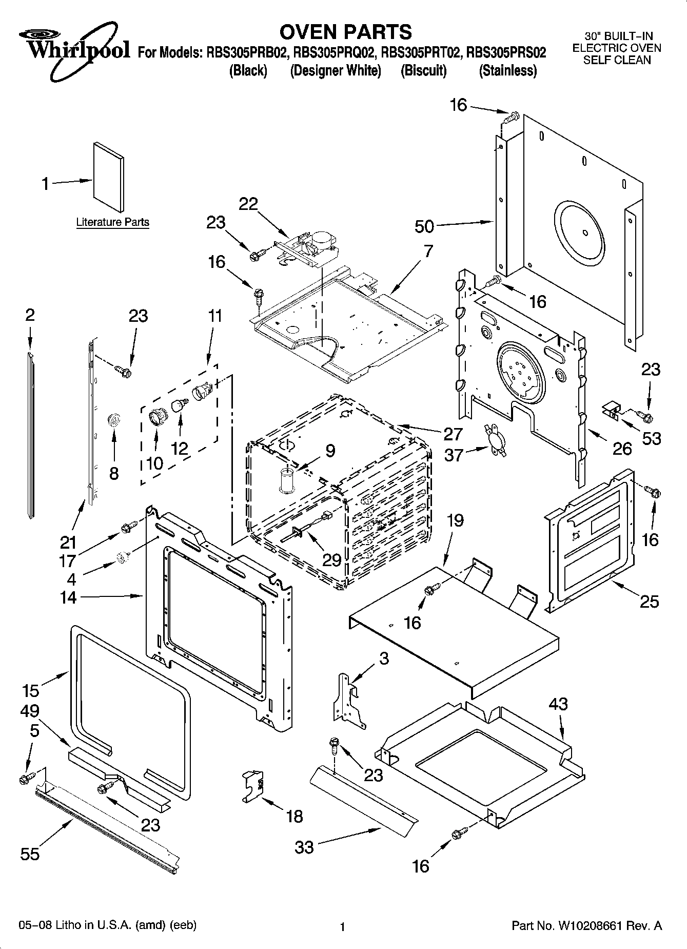 01 - OVEN PARTS
