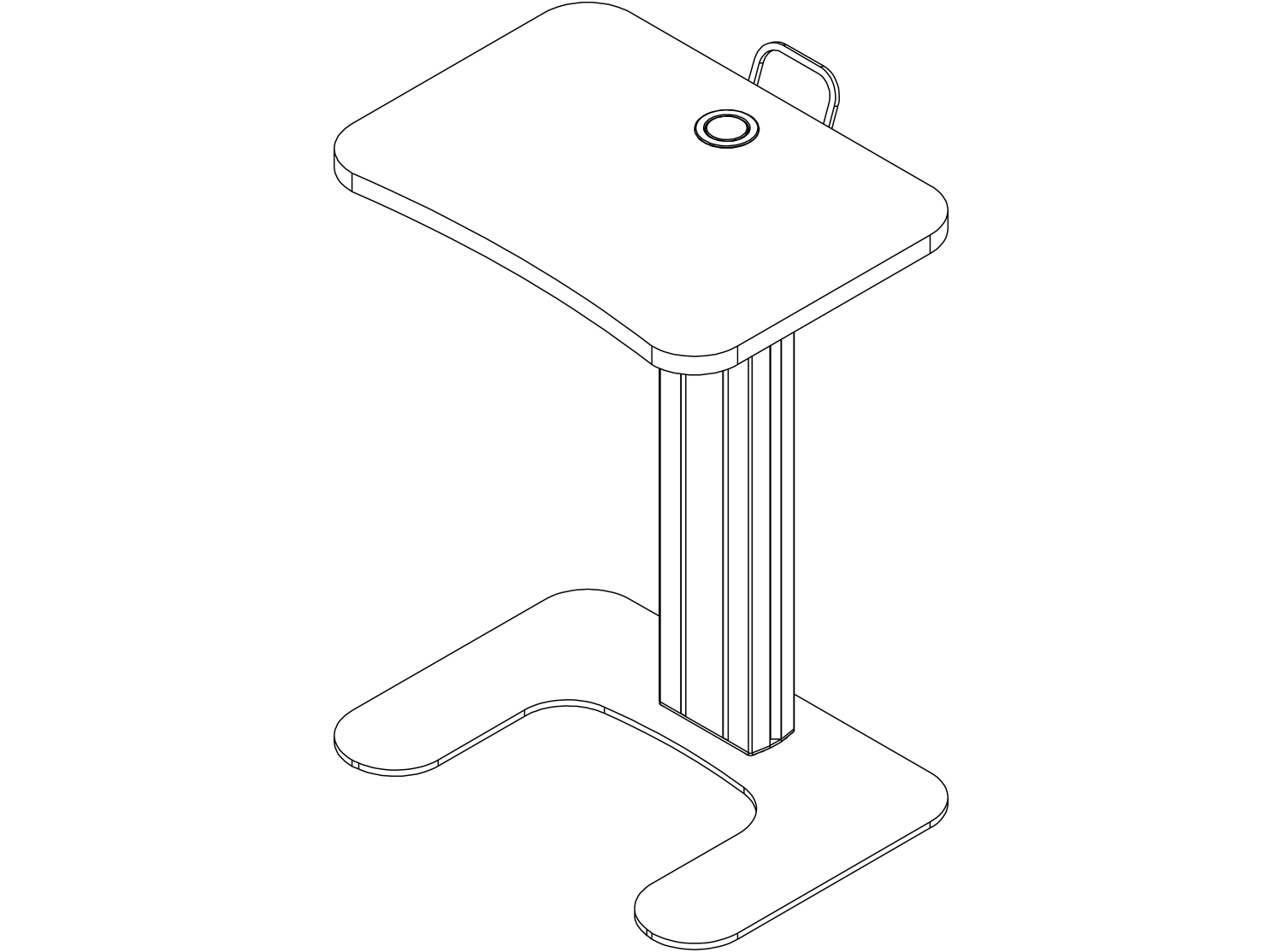 Product Name - Bow Front w/Horseshoe Shape Base