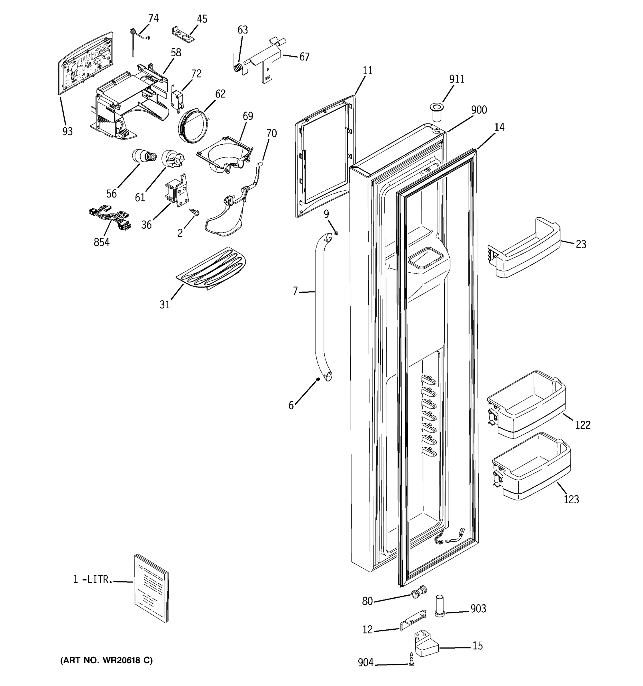 FREEZER DOOR