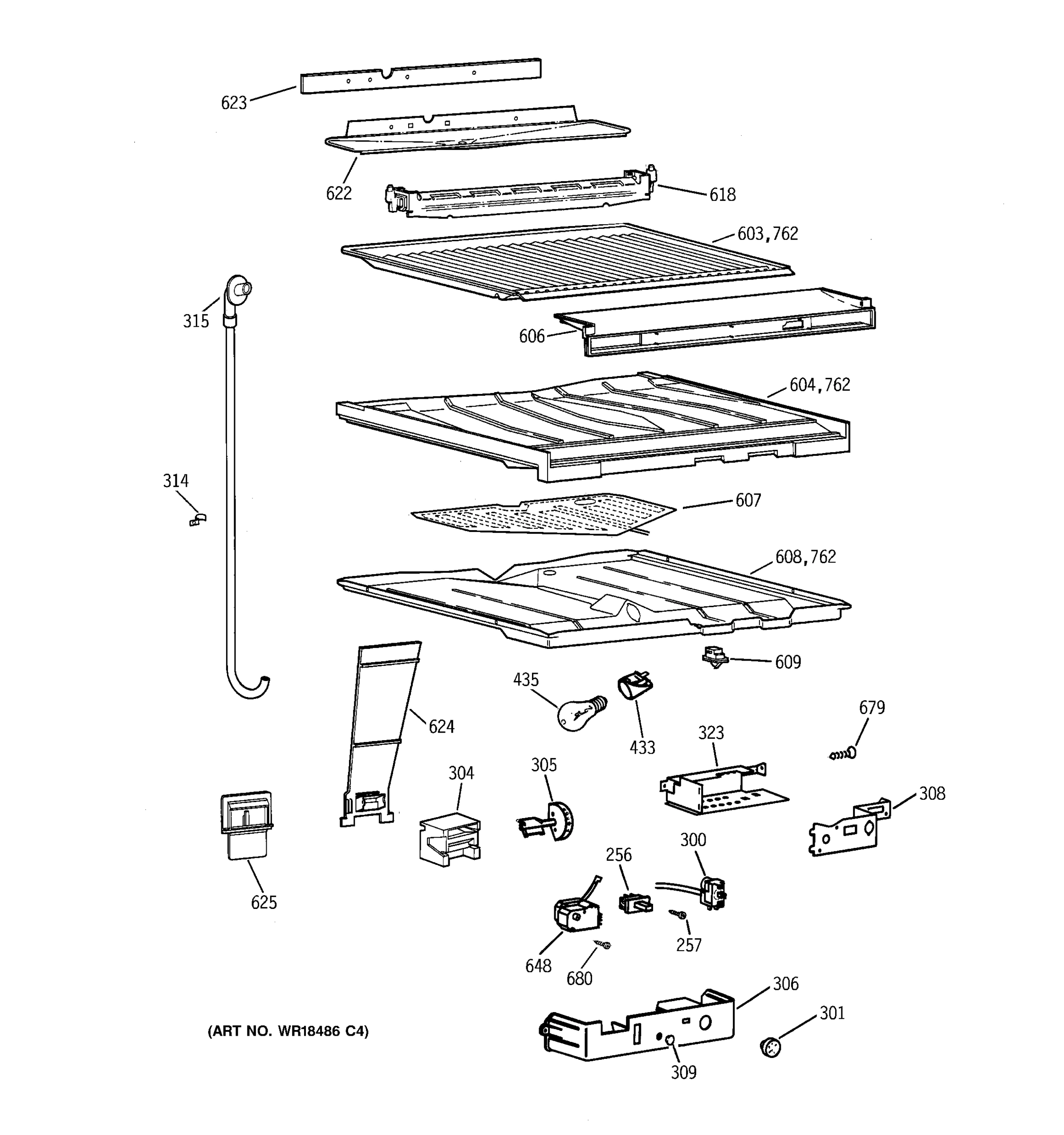 COMPARTMENT SEPARATOR PARTS