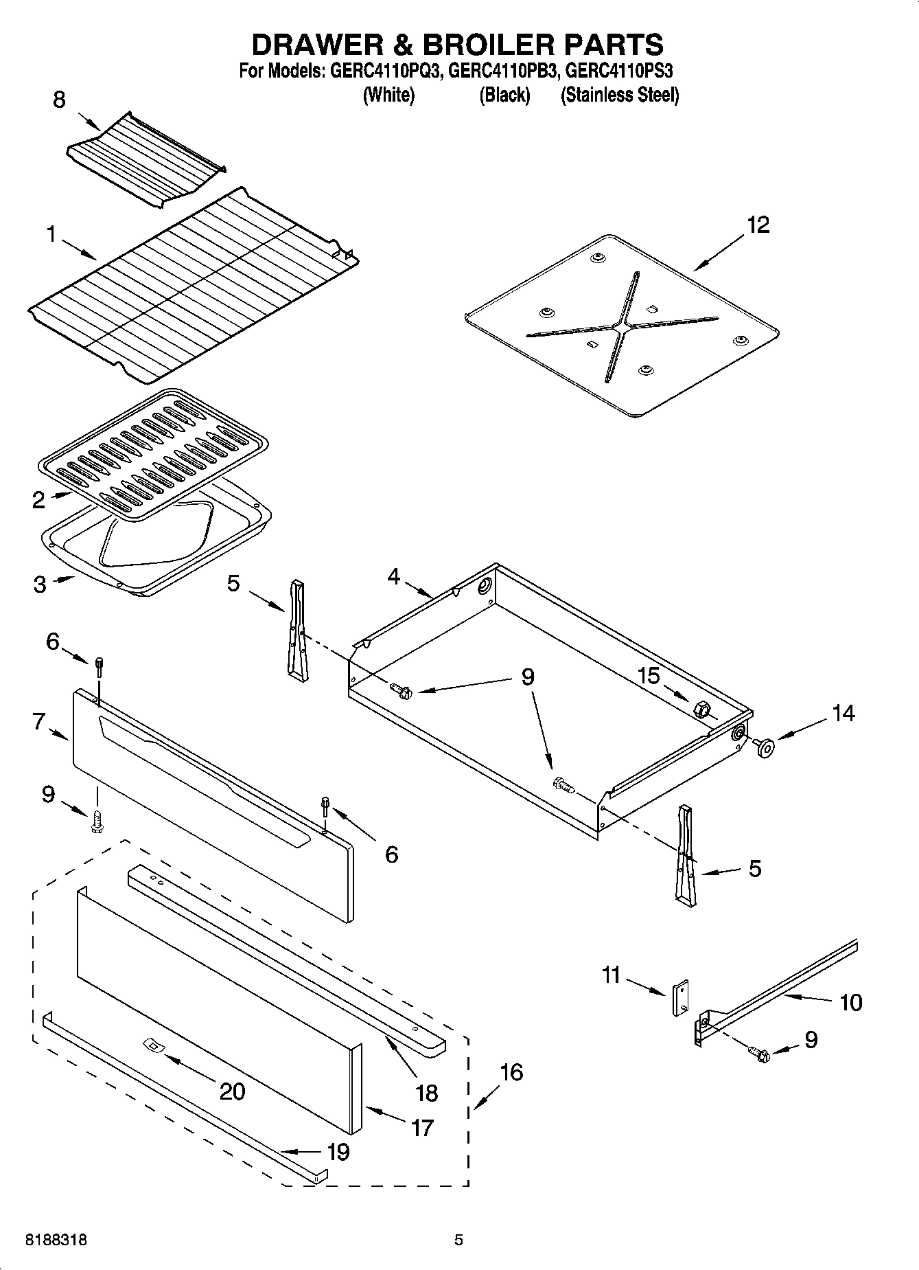04 - DRAWER & BROILER PARTS