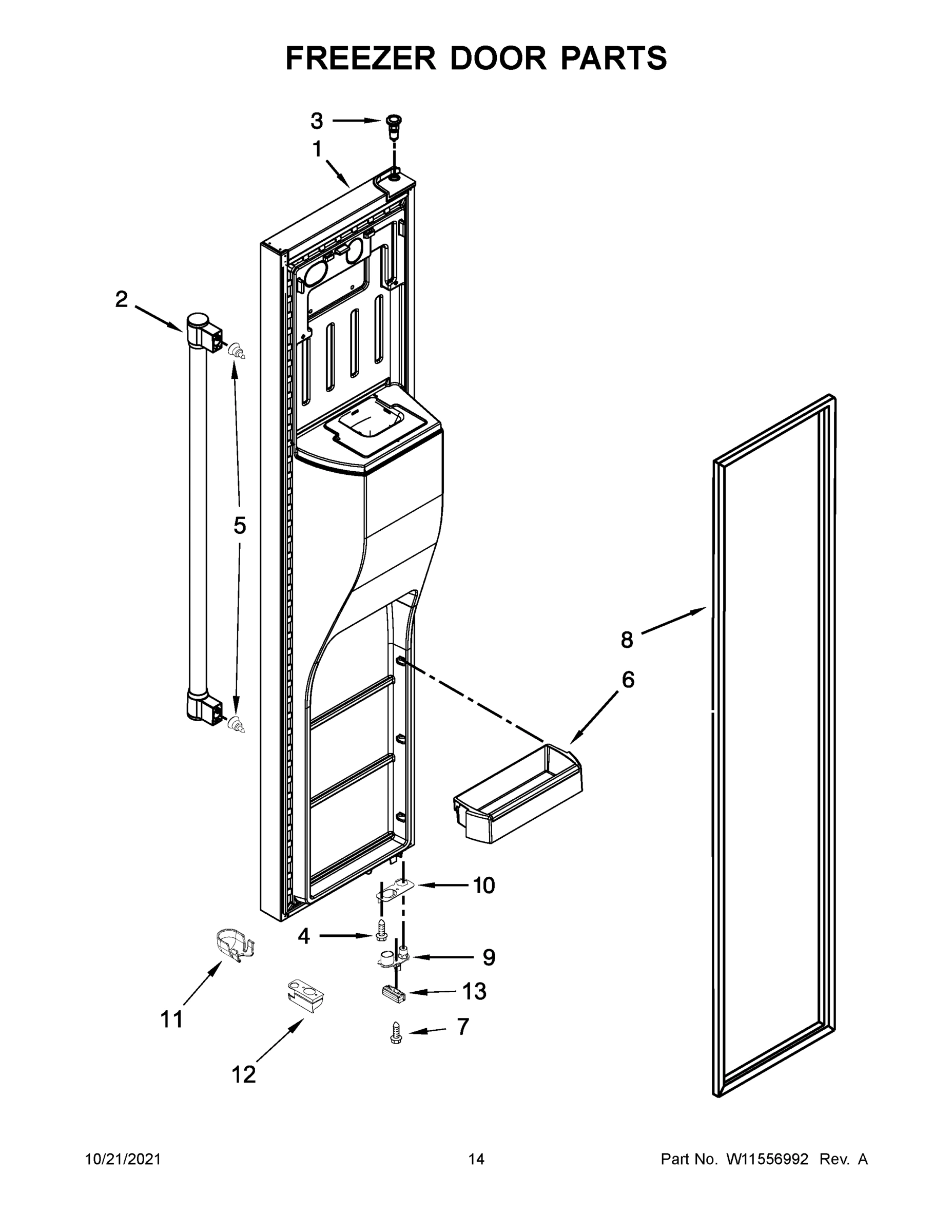 08 - FREEZER DOOR PARTS