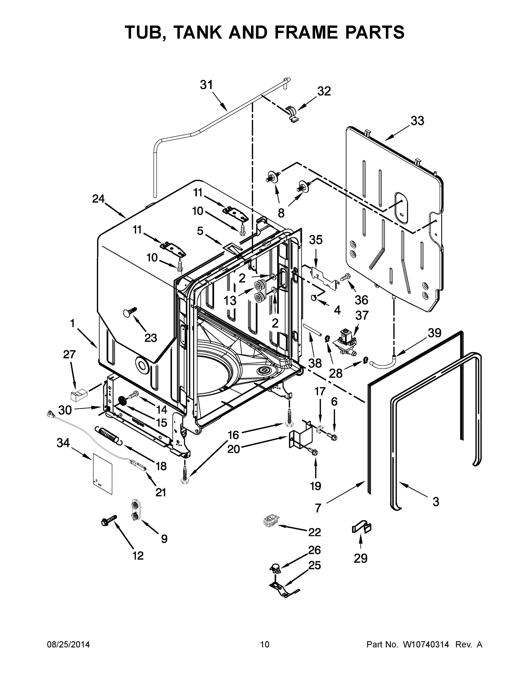06 - TUB, TANK AND FRAME PARTS