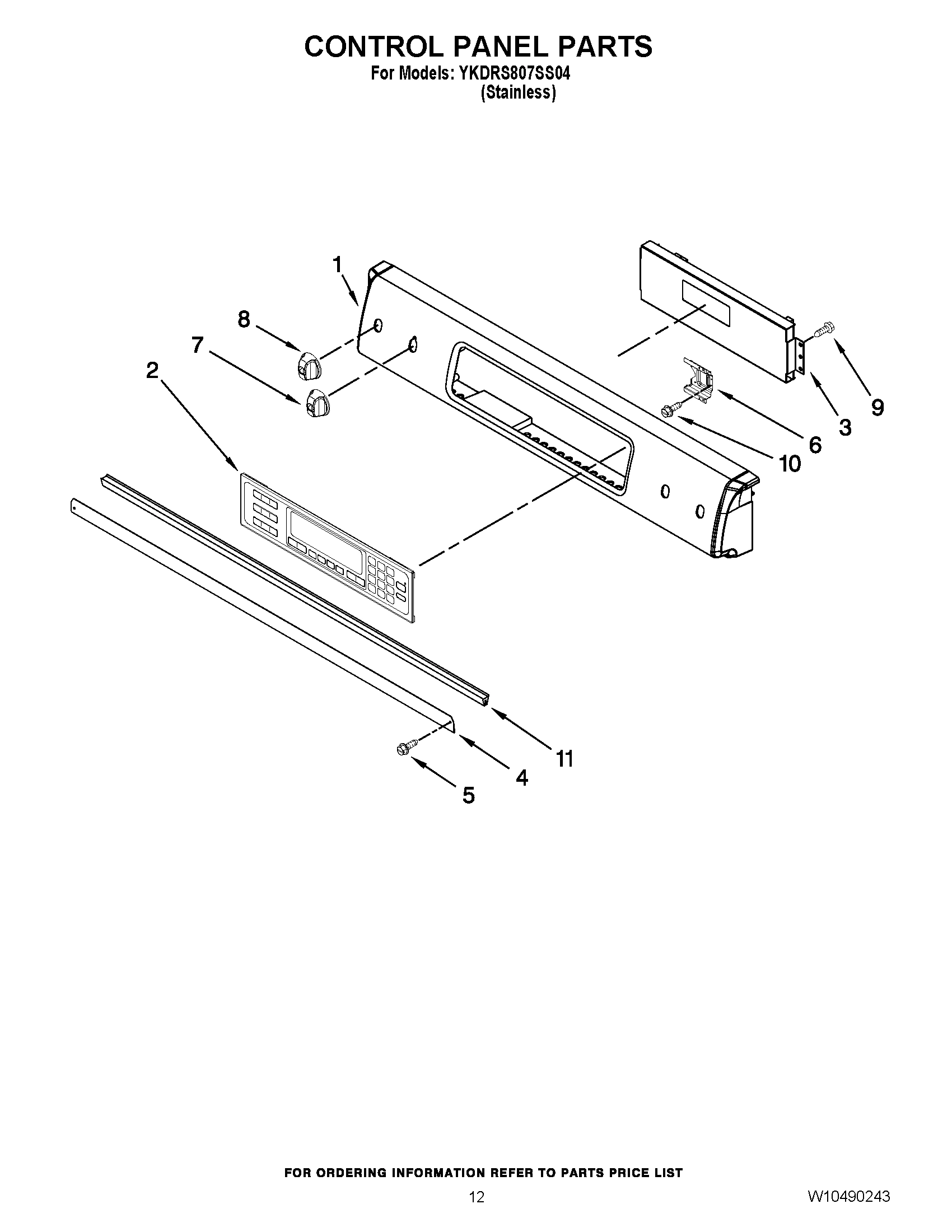 09 - CONTROL PANEL PARTS