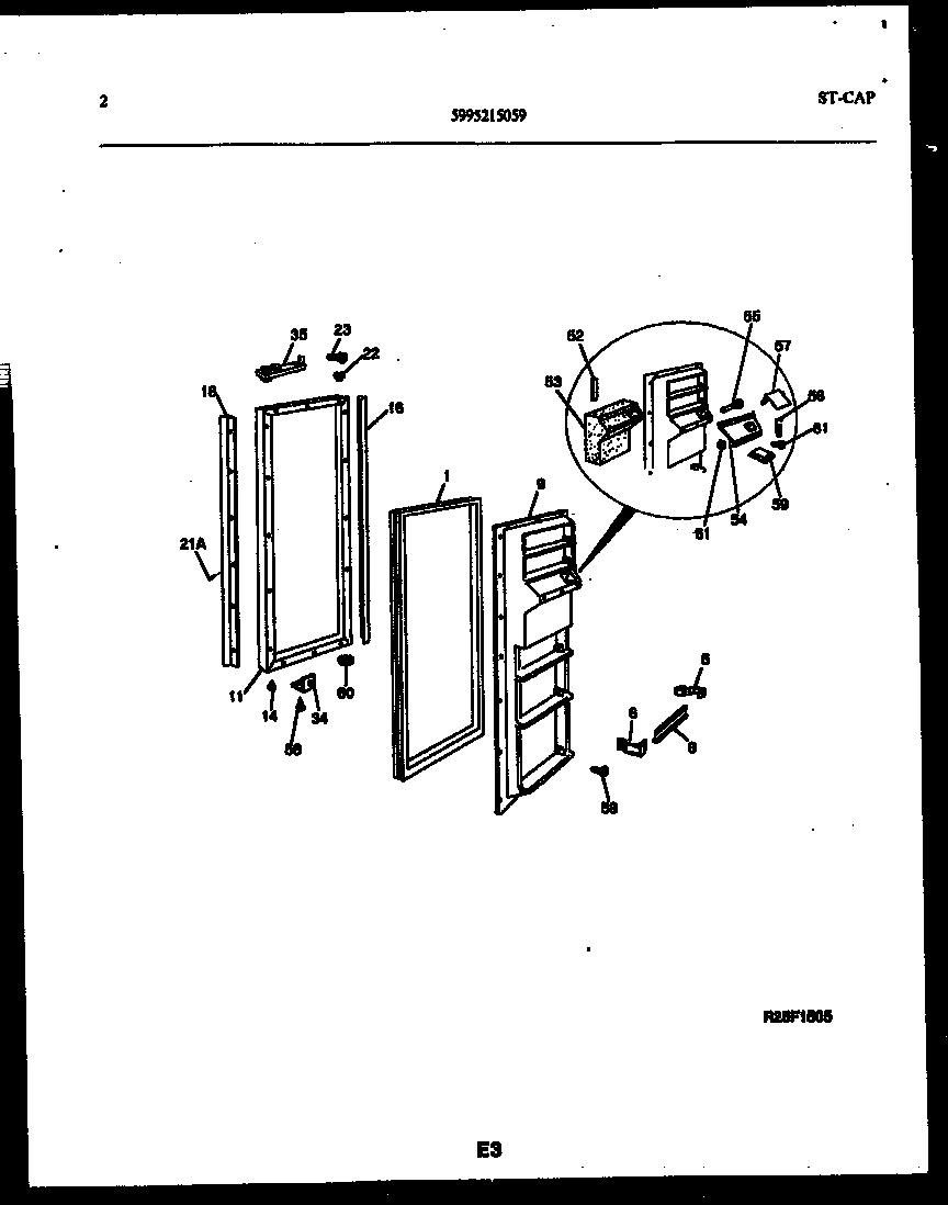 02 - FREEZER DOOR PARTS