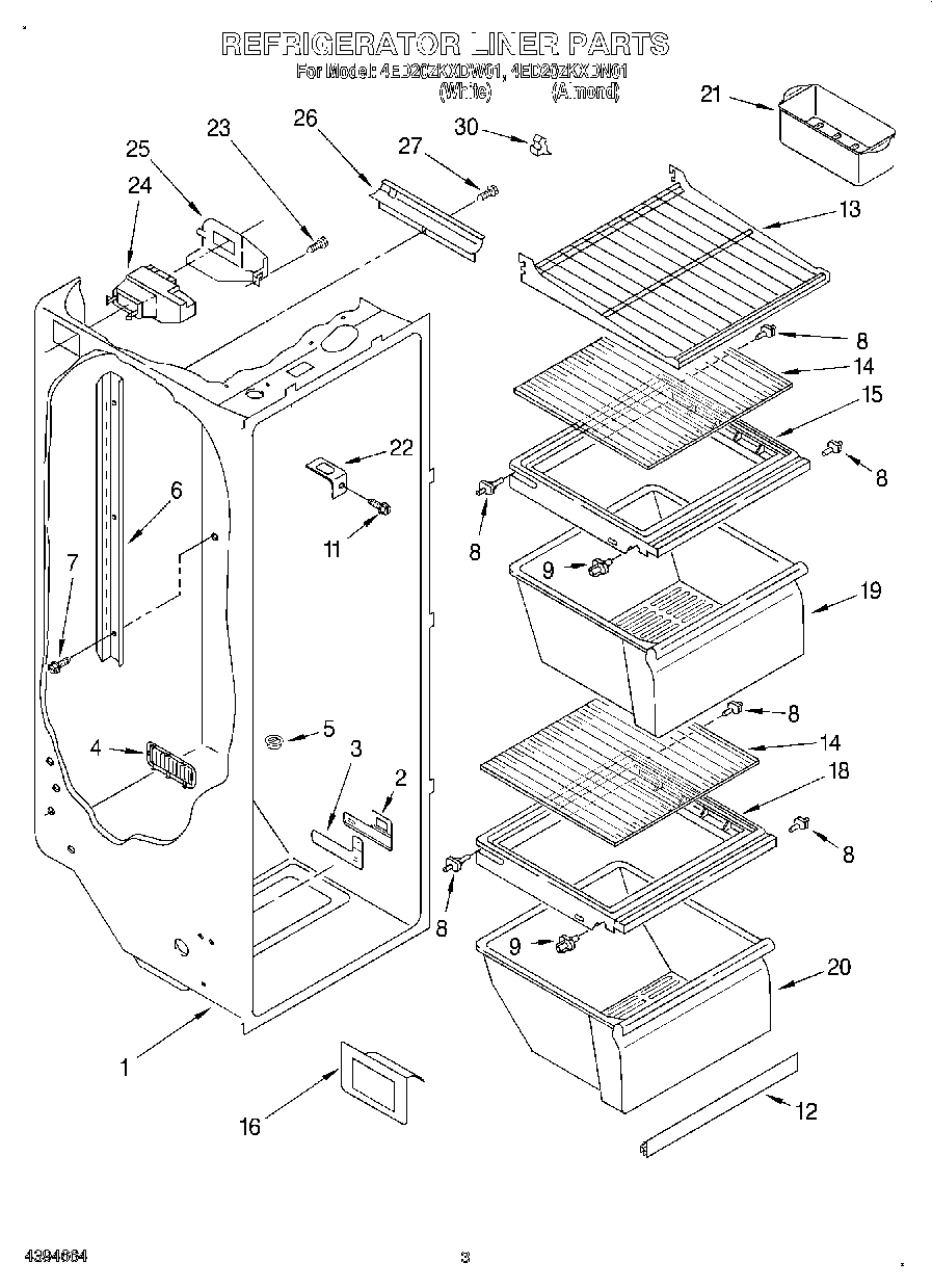 02 - REFRIGERATOR LINER