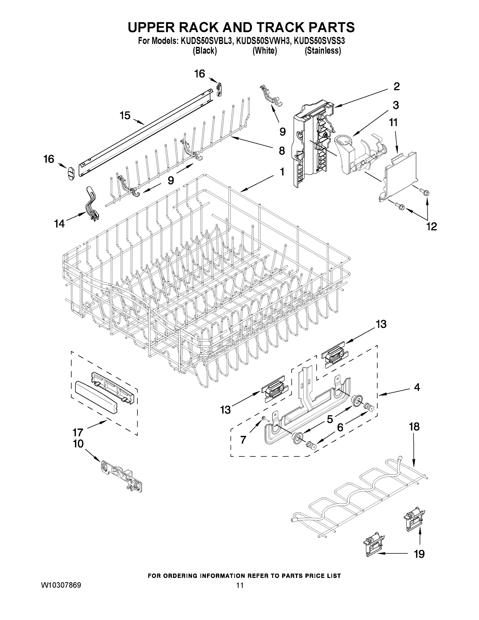 09 - UPPER RACK AND TRACK PARTS