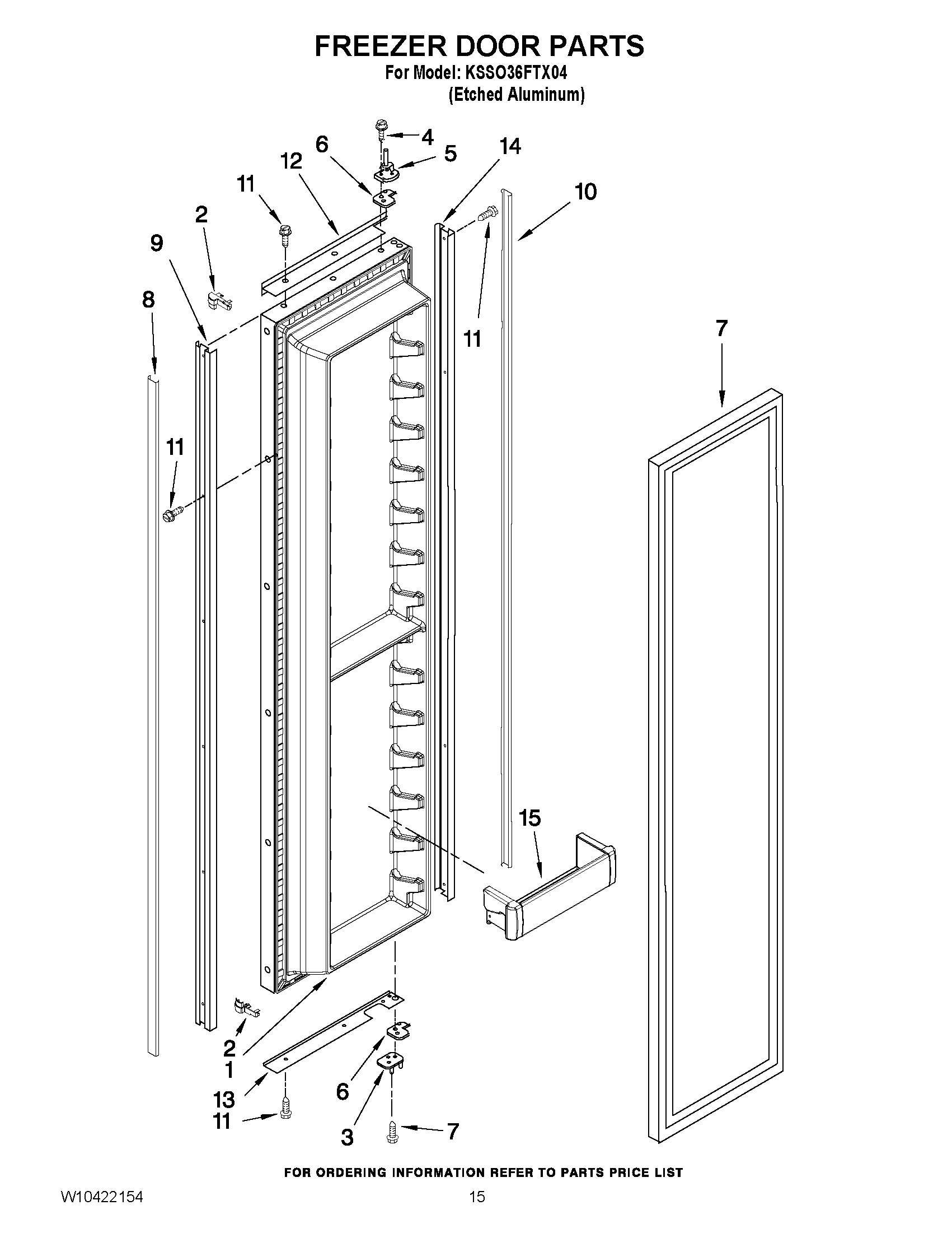 10 - FREEZER DOOR PARTS