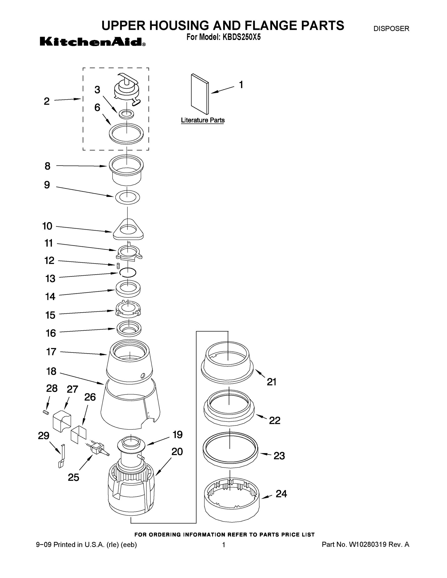 01 - UPPER HOUSING AND FLANGE PARTS